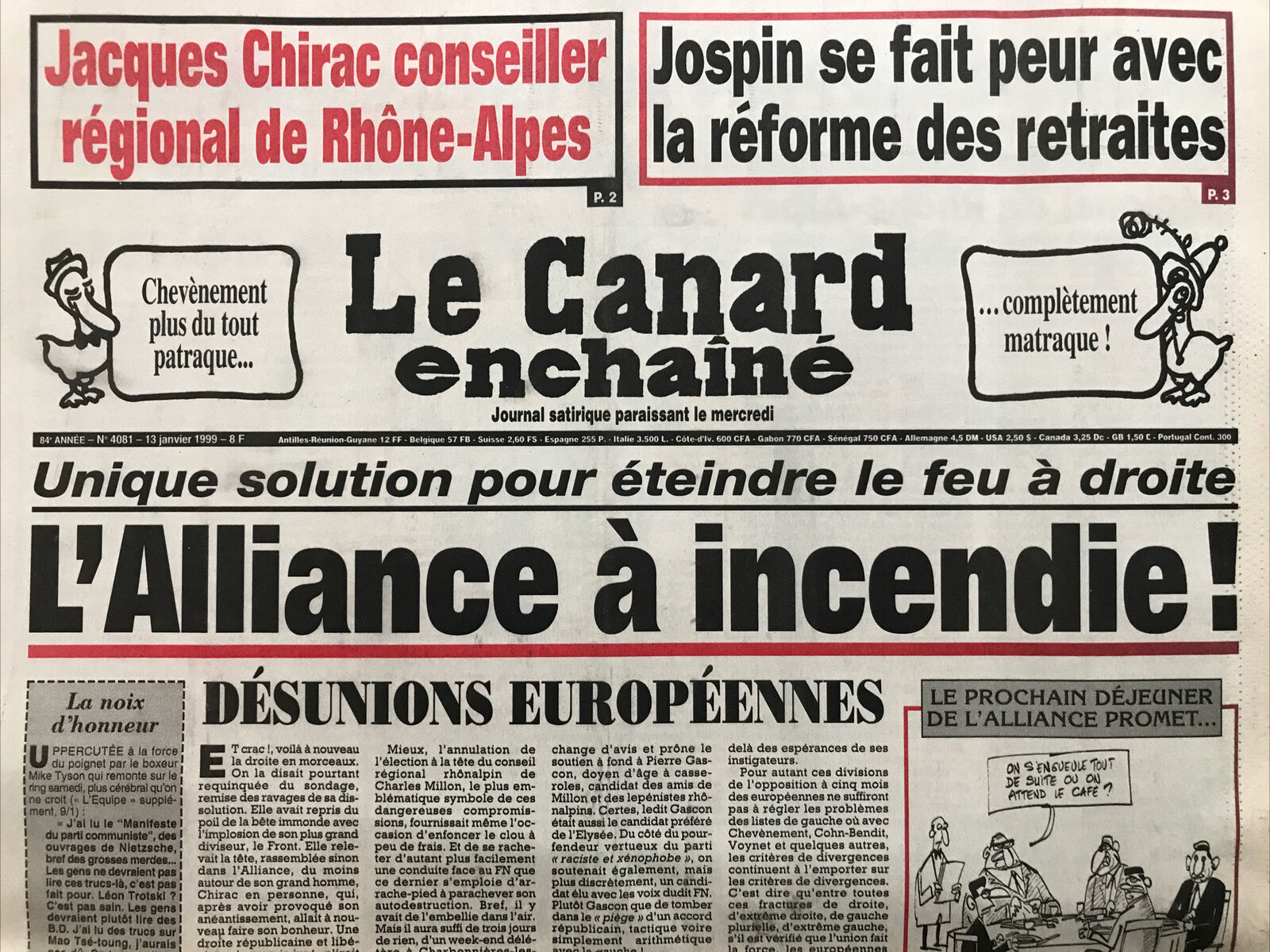 Couac ! | Acheter un Canard | Vente d'Anciens Journaux du Canard Enchaîné. Des Journaux Satiriques de Collection, Historiques & Authentiques de 1916 à 2004 ! | 4081