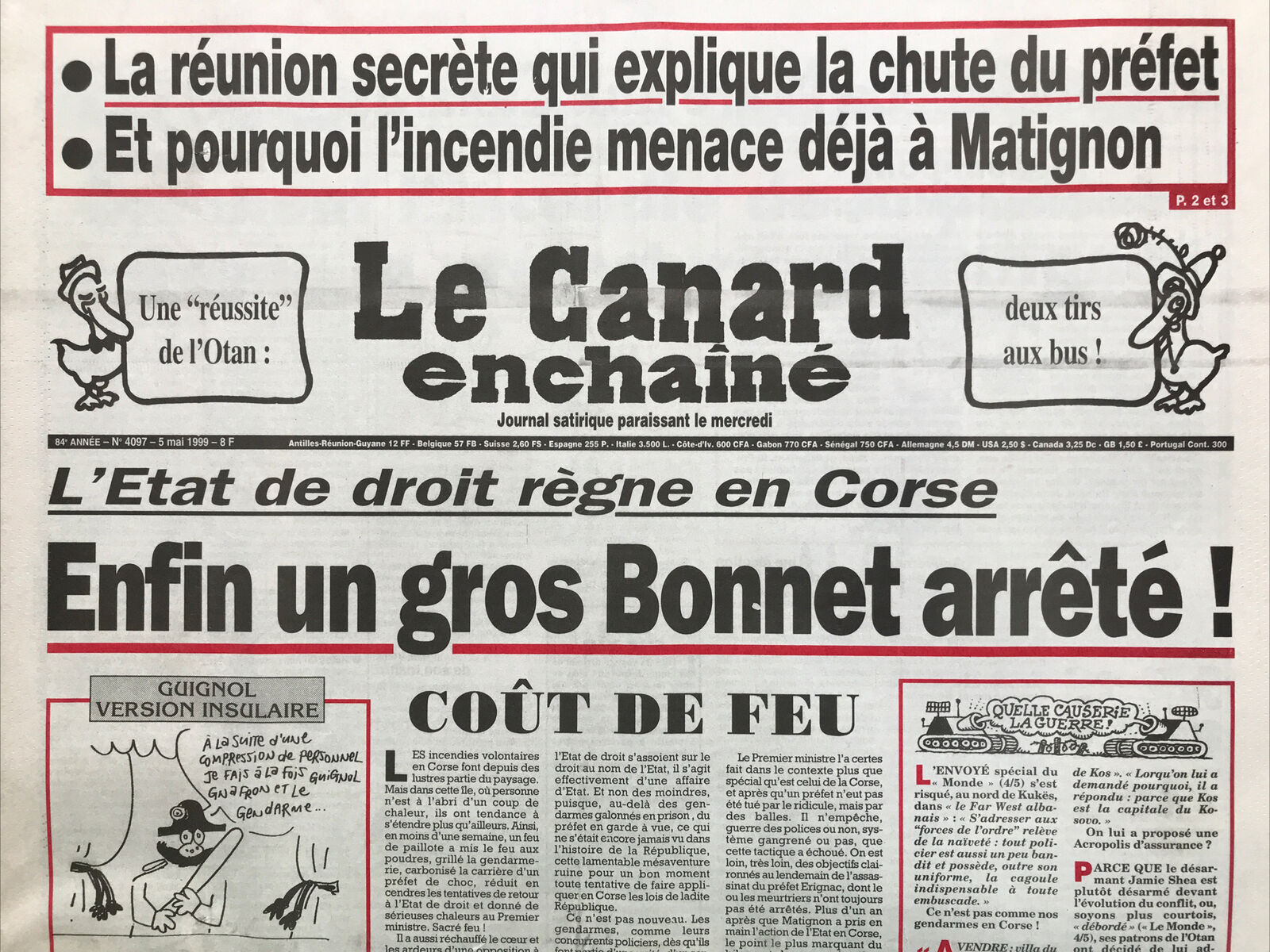 Couac ! | Acheter un Canard | Vente d'Anciens Journaux du Canard Enchaîné. Des Journaux Satiriques de Collection, Historiques & Authentiques de 1916 à 2004 ! | 4097