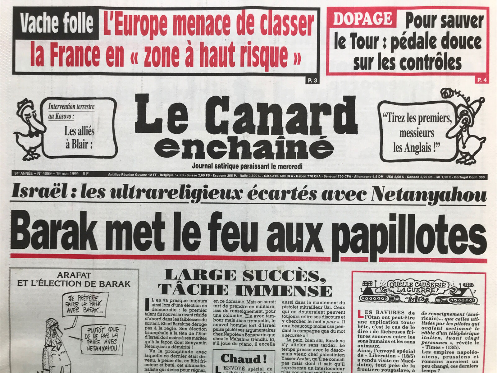 Couac ! | Acheter un Canard | Vente d'Anciens Journaux du Canard Enchaîné. Des Journaux Satiriques de Collection, Historiques & Authentiques de 1916 à 2004 ! | 4099