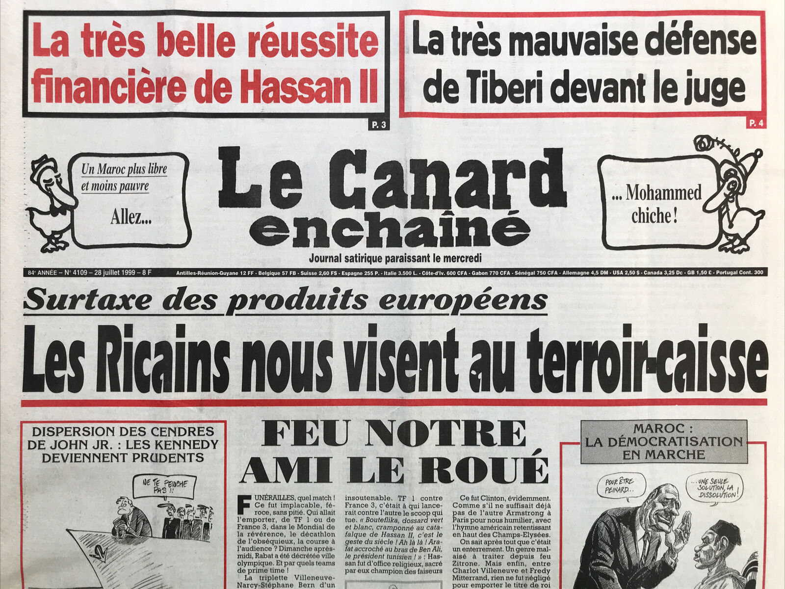 Couac ! | Acheter un Canard | Vente d'Anciens Journaux du Canard Enchaîné. Des Journaux Satiriques de Collection, Historiques & Authentiques de 1916 à 2004 ! | 4109