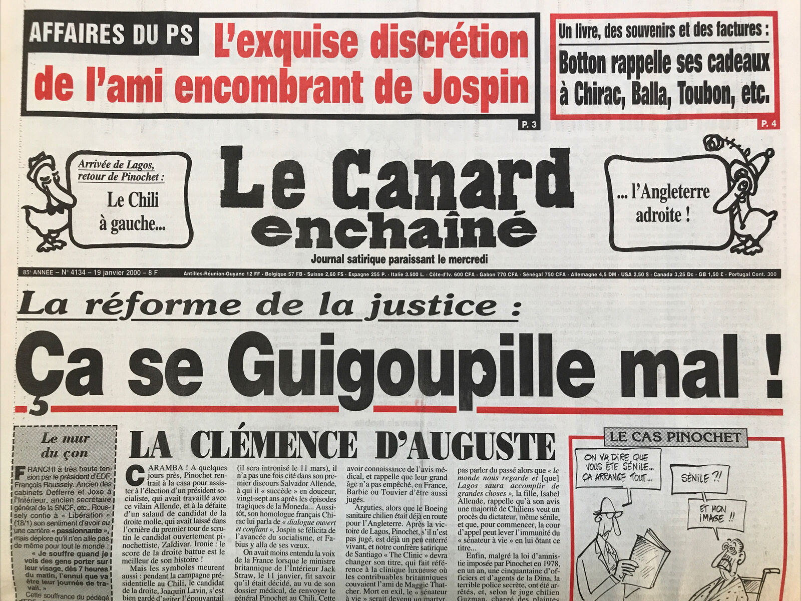 Couac ! | Acheter un Canard | Vente d'Anciens Journaux du Canard Enchaîné. Des Journaux Satiriques de Collection, Historiques & Authentiques de 1916 à 2004 ! | 4134