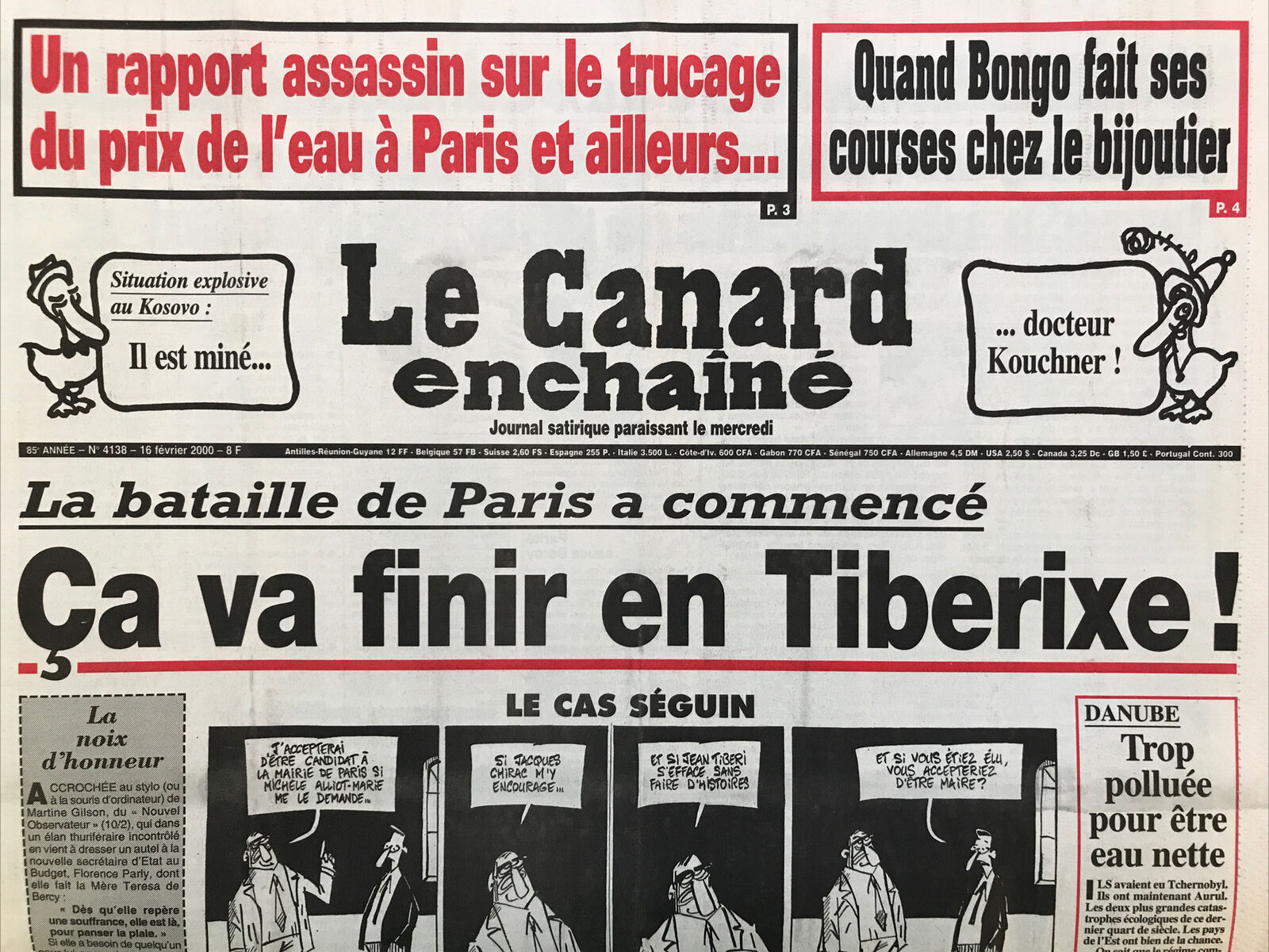 Couac ! | Acheter un Canard | Vente d'Anciens Journaux du Canard Enchaîné. Des Journaux Satiriques de Collection, Historiques & Authentiques de 1916 à 2004 ! | 4138