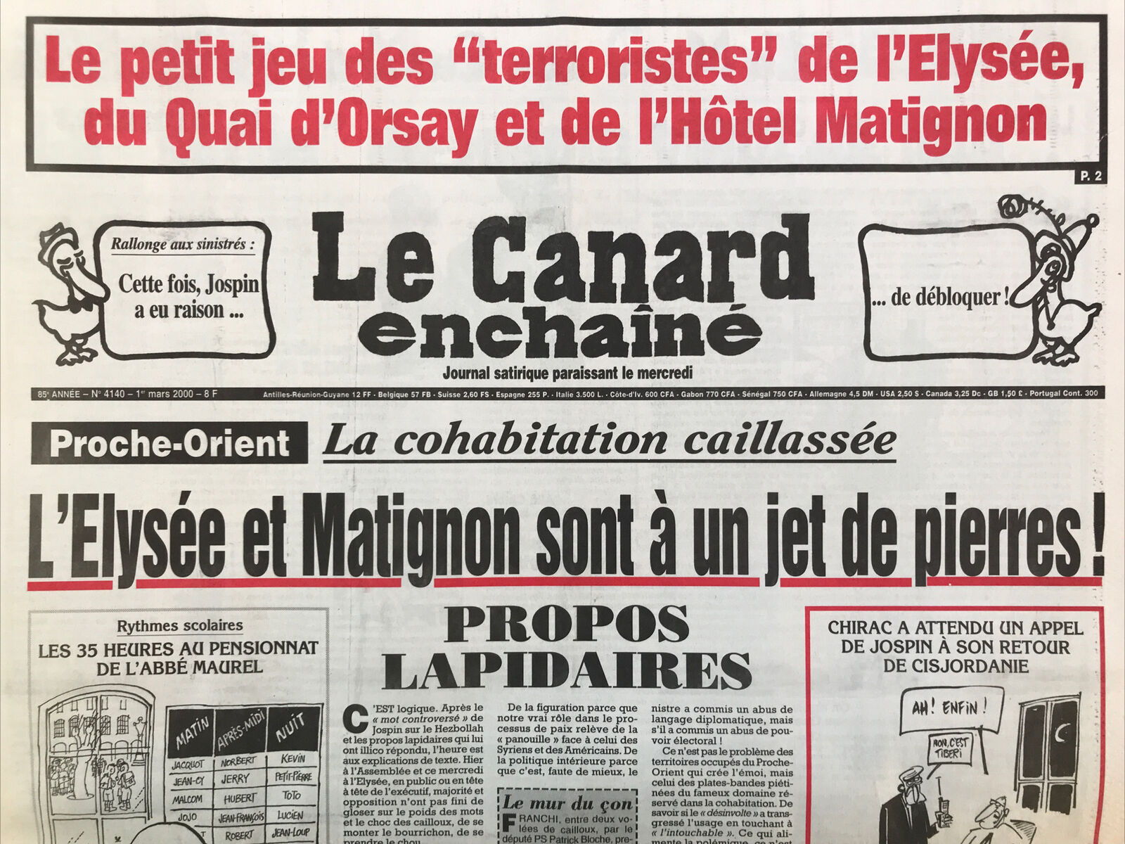 Couac ! | Acheter un Canard | Vente d'Anciens Journaux du Canard Enchaîné. Des Journaux Satiriques de Collection, Historiques & Authentiques de 1916 à 2004 ! | 4140