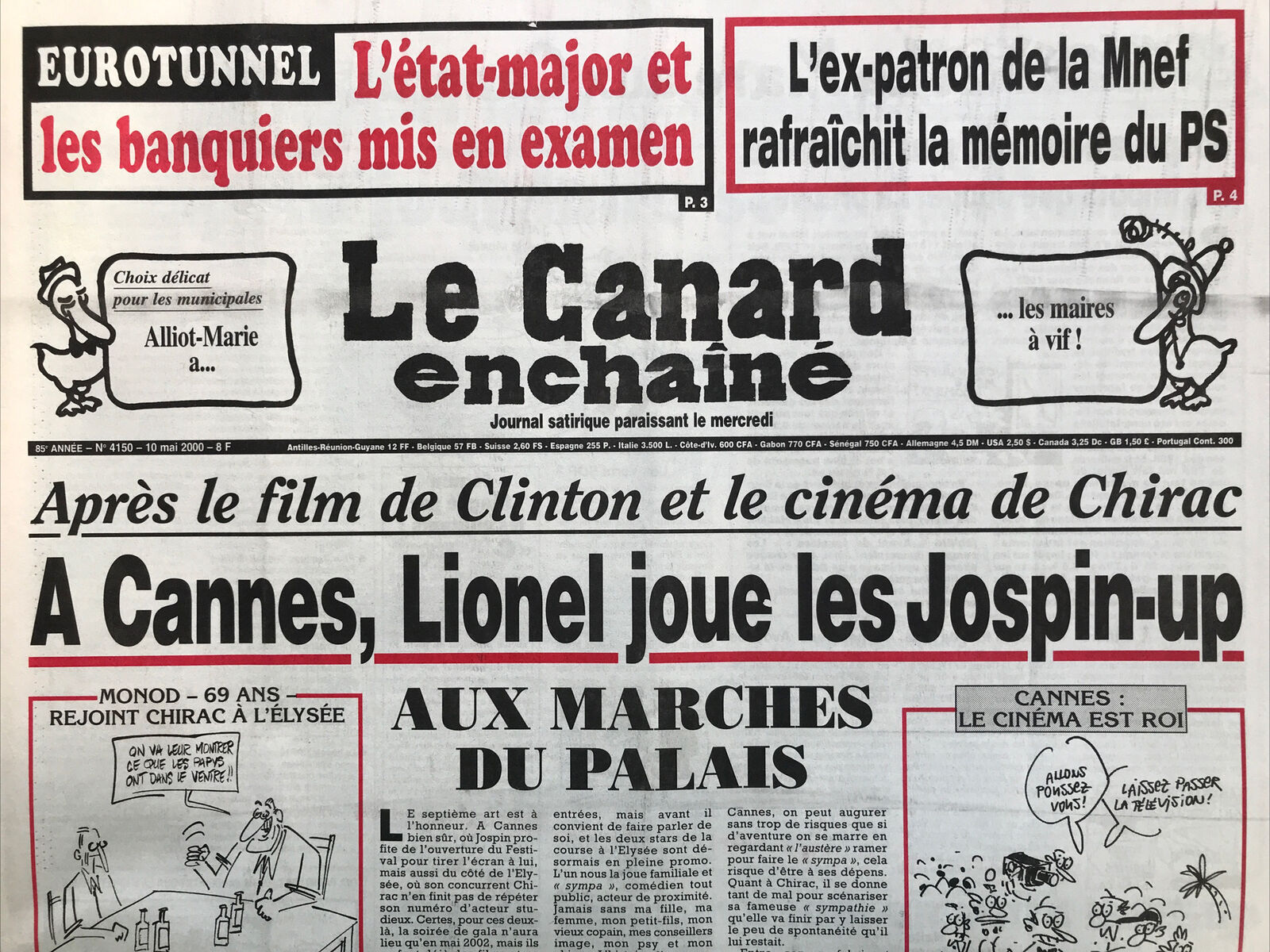 Couac ! | Acheter un Canard | Vente d'Anciens Journaux du Canard Enchaîné. Des Journaux Satiriques de Collection, Historiques & Authentiques de 1916 à 2004 ! | 4150