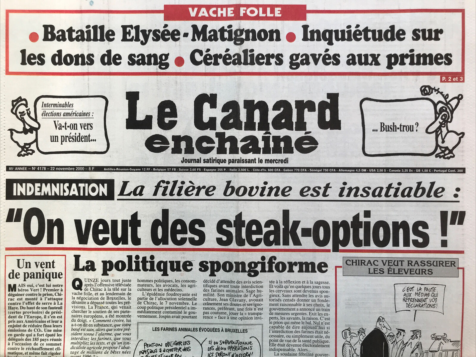 Couac ! | Acheter un Canard | Vente d'Anciens Journaux du Canard Enchaîné. Des Journaux Satiriques de Collection, Historiques & Authentiques de 1916 à 2004 ! | 4178