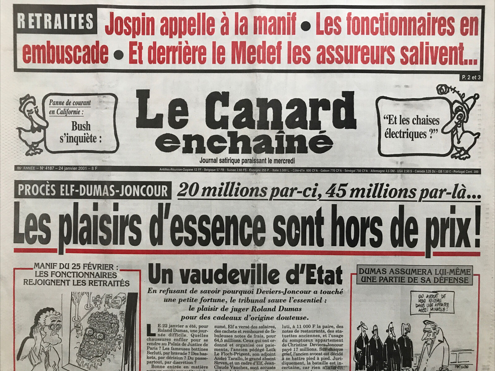 Couac ! | Acheter un Canard | Vente d'Anciens Journaux du Canard Enchaîné. Des Journaux Satiriques de Collection, Historiques & Authentiques de 1916 à 2004 ! | 4187