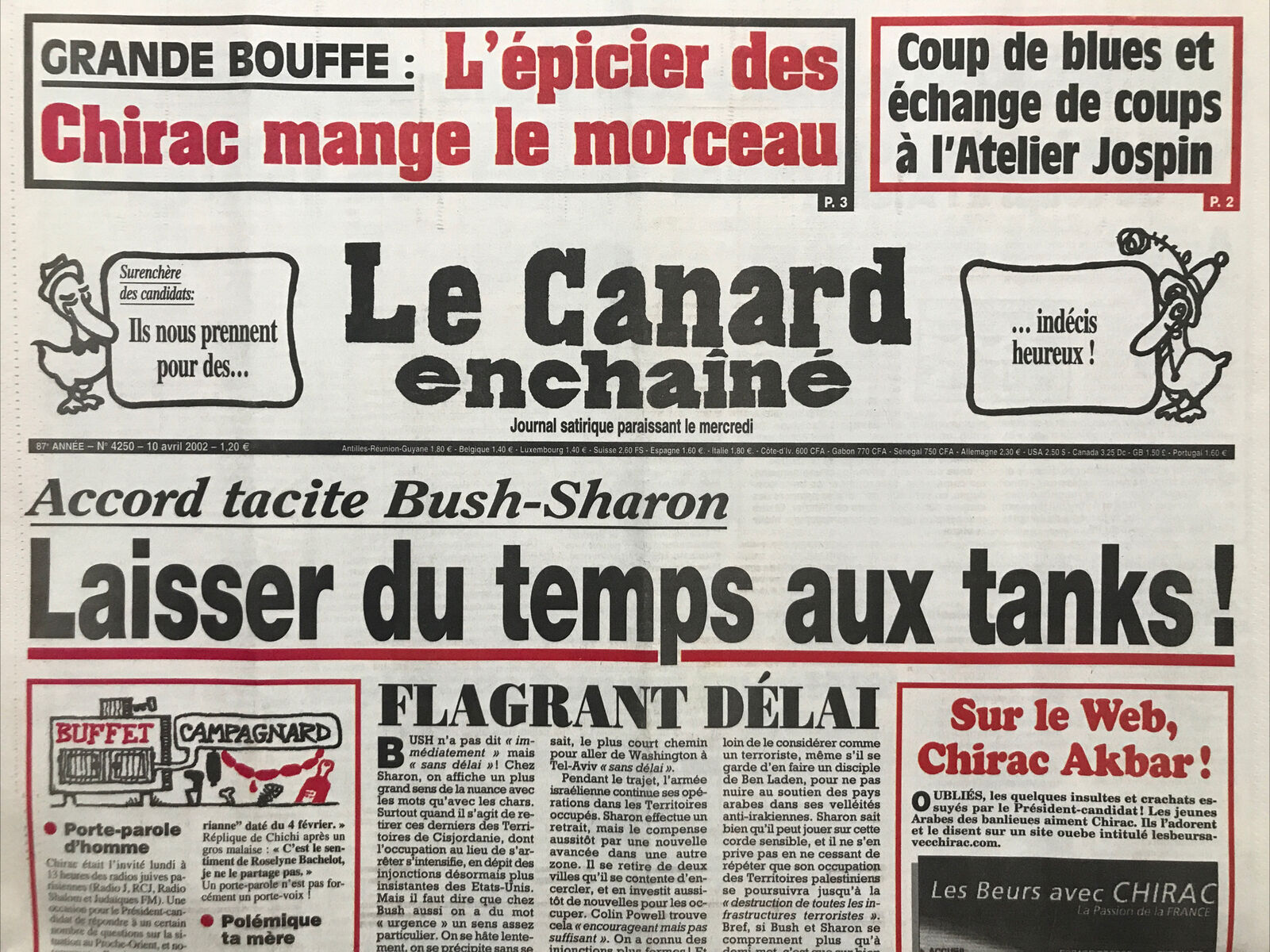 Couac ! | Acheter un Canard | Vente d'Anciens Journaux du Canard Enchaîné. Des Journaux Satiriques de Collection, Historiques & Authentiques de 1916 à 2004 ! | 4250