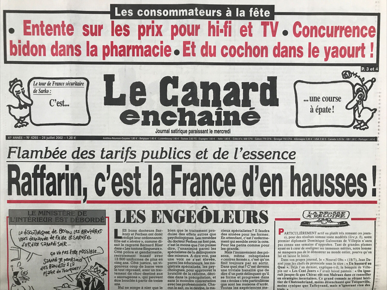 Couac ! | Acheter un Canard | Vente d'Anciens Journaux du Canard Enchaîné. Des Journaux Satiriques de Collection, Historiques & Authentiques de 1916 à 2004 ! | 4265