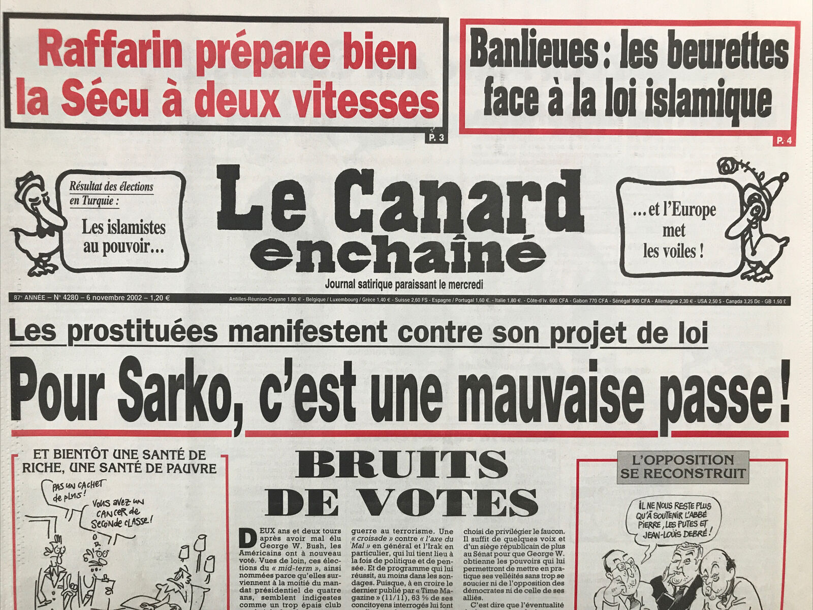 Couac ! | Acheter un Canard | Vente d'Anciens Journaux du Canard Enchaîné. Des Journaux Satiriques de Collection, Historiques & Authentiques de 1916 à 2004 ! | 4280