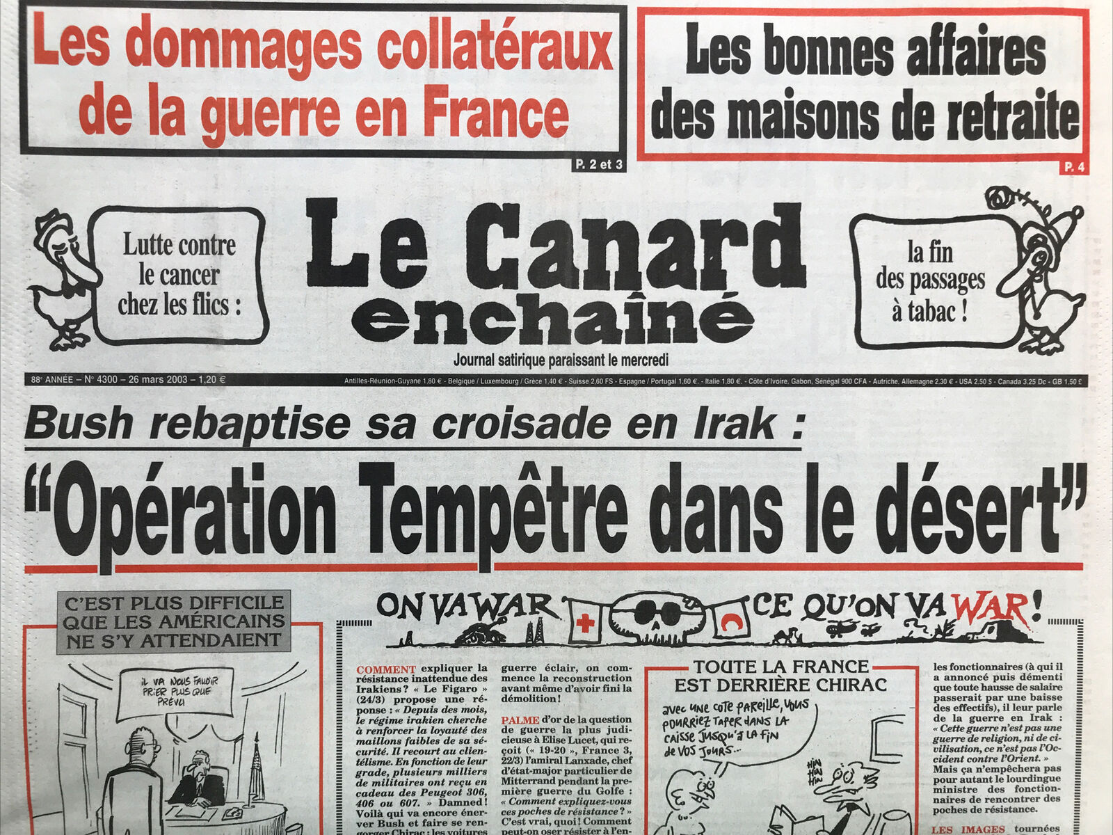 Couac ! | Acheter un Canard | Vente d'Anciens Journaux du Canard Enchaîné. Des Journaux Satiriques de Collection, Historiques & Authentiques de 1916 à 2004 ! | 4300