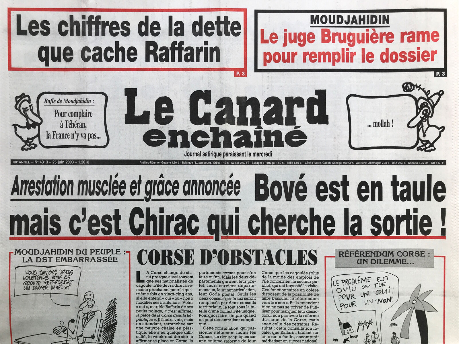 Couac ! | Acheter un Canard | Vente d'Anciens Journaux du Canard Enchaîné. Des Journaux Satiriques de Collection, Historiques & Authentiques de 1916 à 2004 ! | 4313