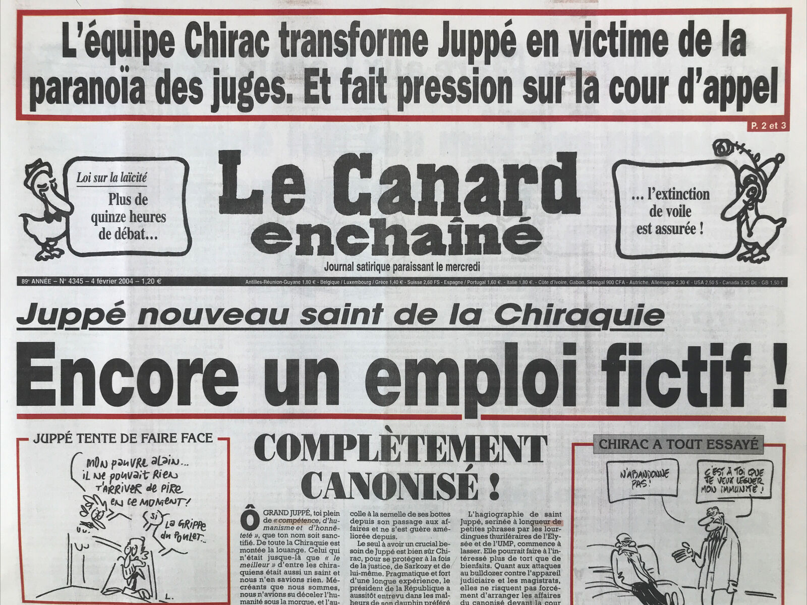 Couac ! | Acheter un Canard | Vente d'Anciens Journaux du Canard Enchaîné. Des Journaux Satiriques de Collection, Historiques & Authentiques de 1916 à 2004 ! | 4345