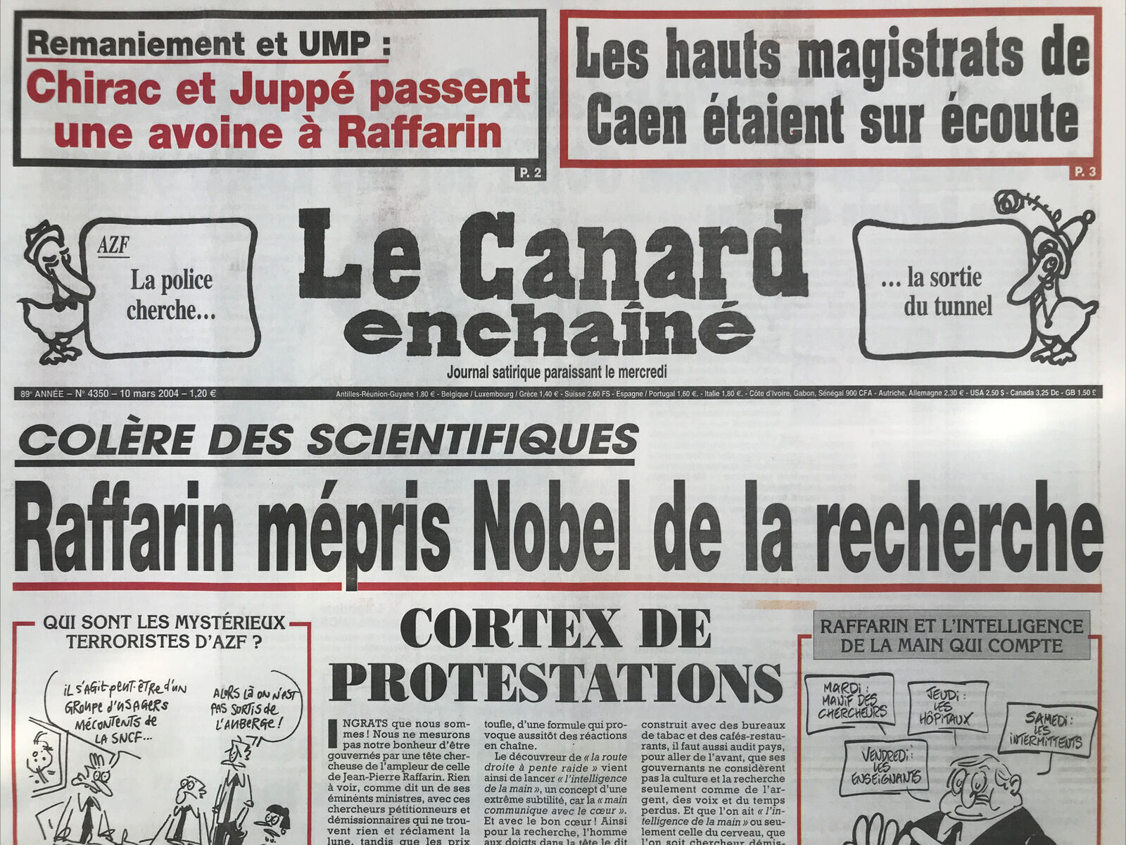 Couac ! | Acheter un Canard | Vente d'Anciens Journaux du Canard Enchaîné. Des Journaux Satiriques de Collection, Historiques & Authentiques de 1916 à 2004 ! | 4350