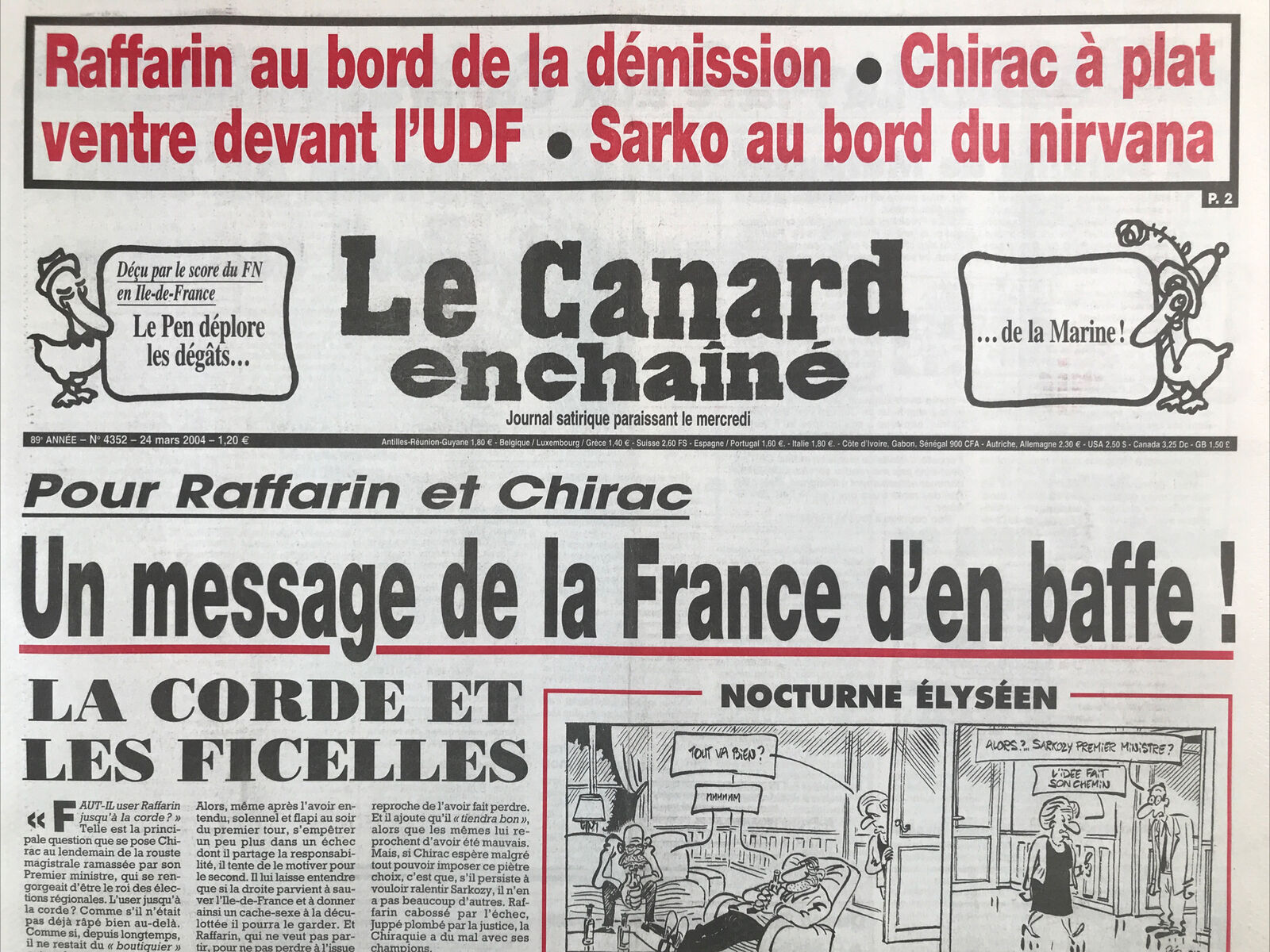 Couac ! | Acheter un Canard | Vente d'Anciens Journaux du Canard Enchaîné. Des Journaux Satiriques de Collection, Historiques & Authentiques de 1916 à 2004 ! | 4352