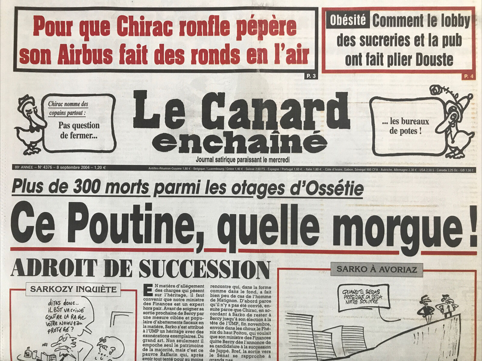 Couac ! | Acheter un Canard | Vente d'Anciens Journaux du Canard Enchaîné. Des Journaux Satiriques de Collection, Historiques & Authentiques de 1916 à 2004 ! | 4376