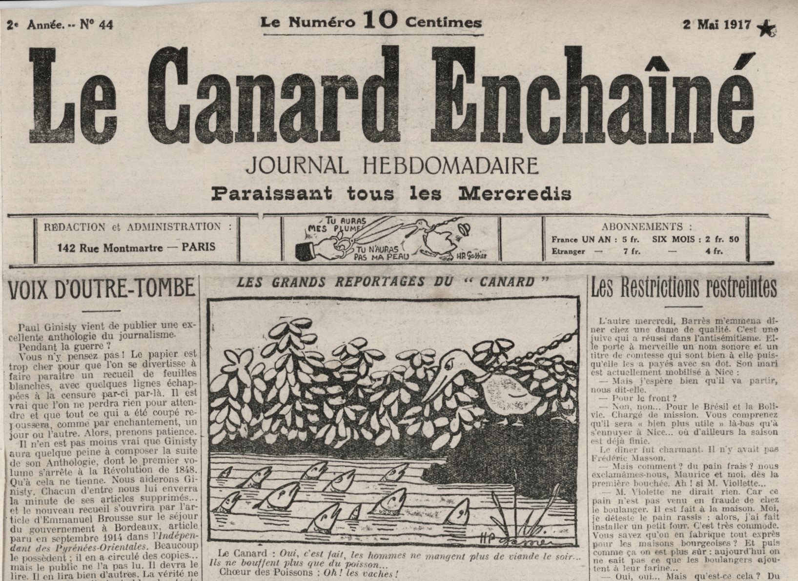 Couac ! | Acheter un Canard | Vente d'Anciens Journaux du Canard Enchaîné. Des Journaux Satiriques de Collection, Historiques & Authentiques de 1916 à 2004 ! | 44 4