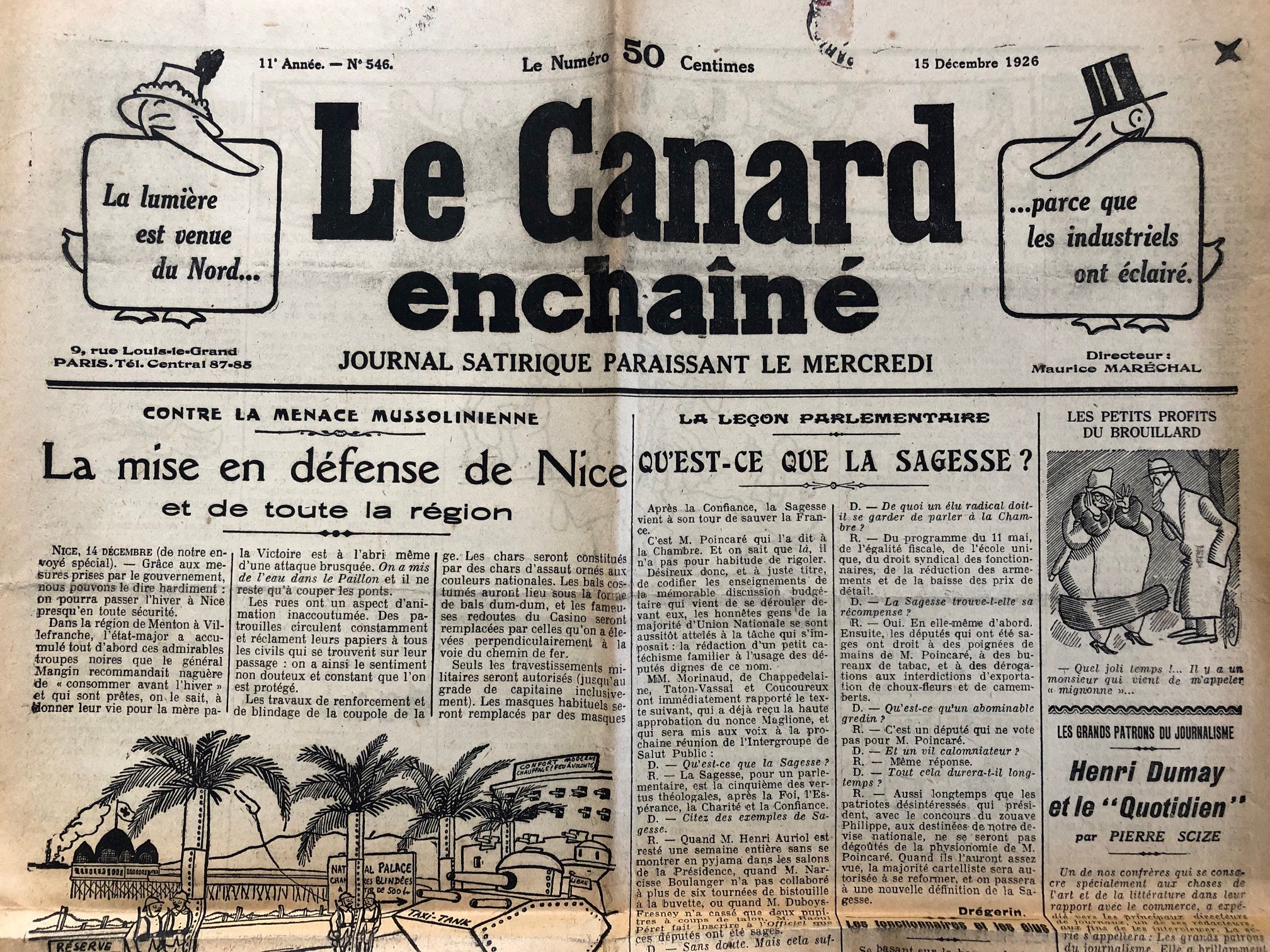 Couac ! | Acheter un Canard | Vente d'Anciens Journaux du Canard Enchaîné. Des Journaux Satiriques de Collection, Historiques & Authentiques de 1916 à 2004 ! | 546