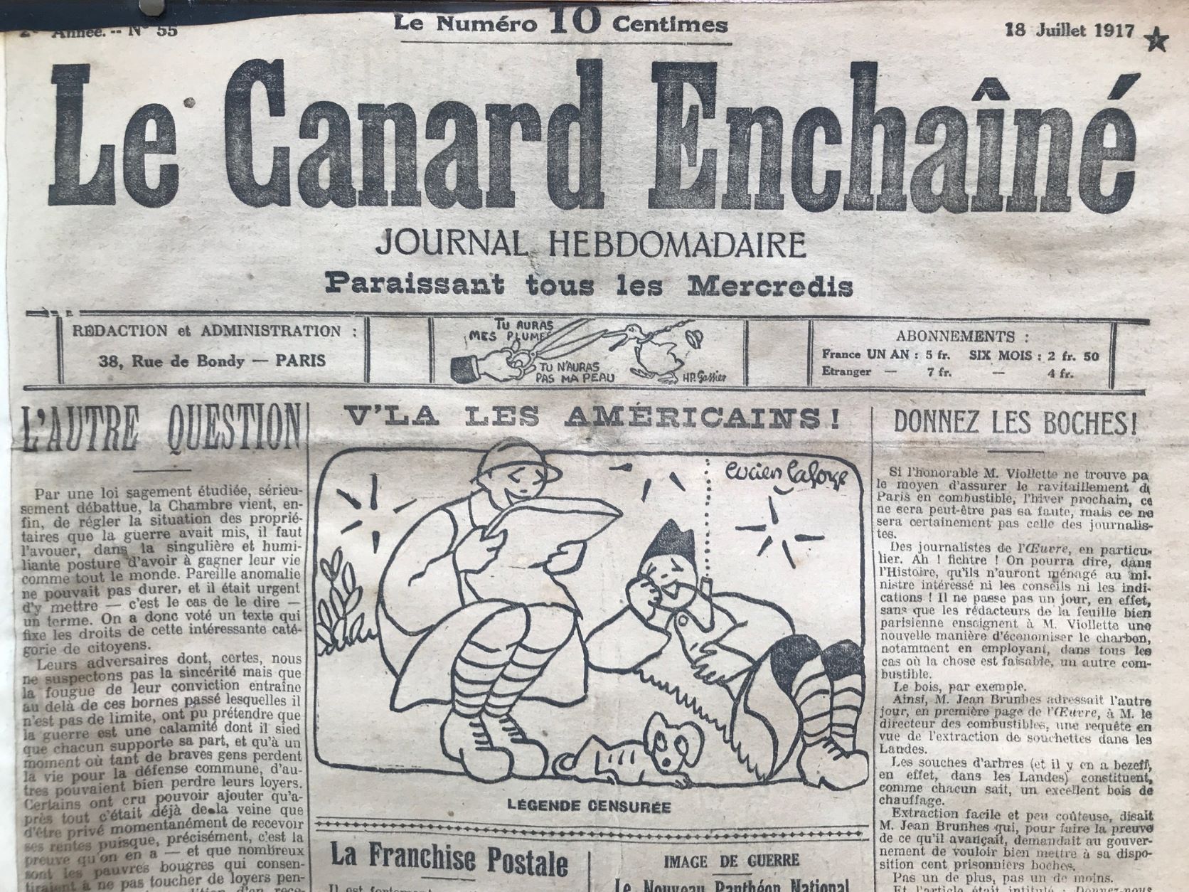 Couac ! | Acheter un Canard | Vente d'Anciens Journaux du Canard Enchaîné. Des Journaux Satiriques de Collection, Historiques & Authentiques de 1916 à 2004 ! | 55 2