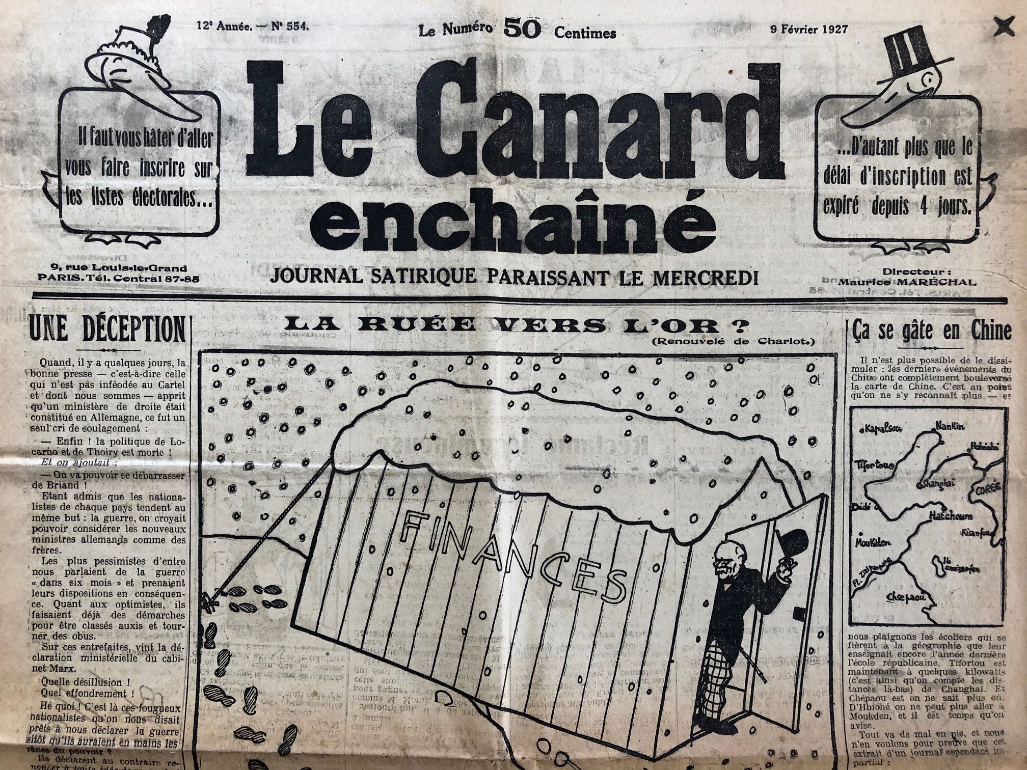 Couac ! | Acheter un Canard | Vente d'Anciens Journaux du Canard Enchaîné. Des Journaux Satiriques de Collection, Historiques & Authentiques de 1916 à 2004 ! | 554