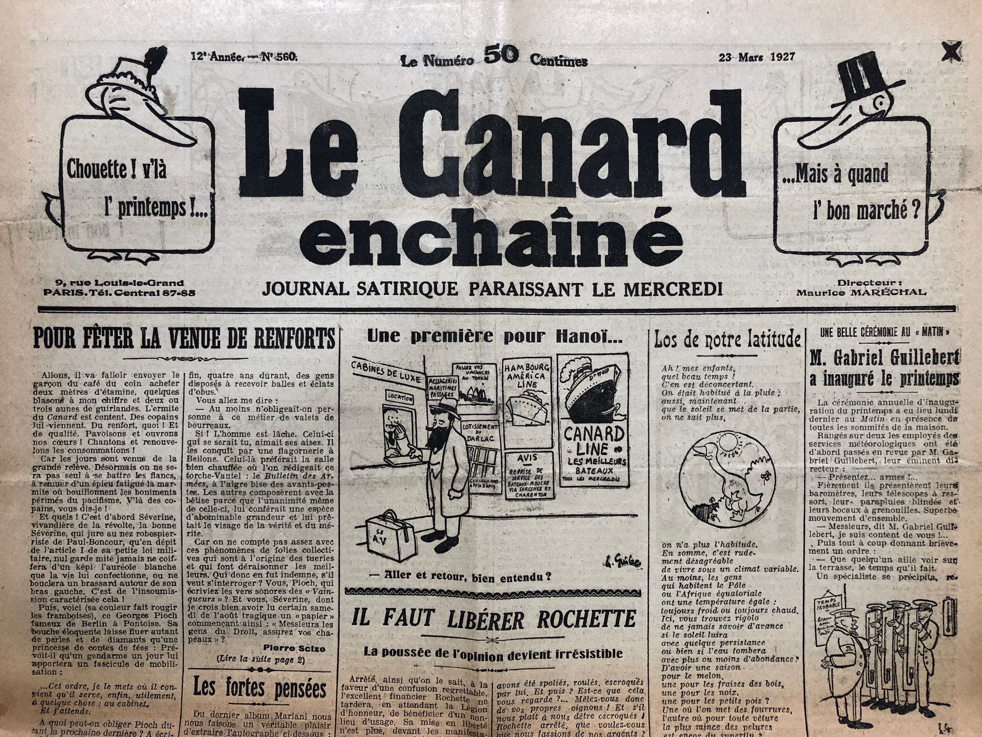 Couac ! | Acheter un Canard | Vente d'Anciens Journaux du Canard Enchaîné. Des Journaux Satiriques de Collection, Historiques & Authentiques de 1916 à 2004 ! | 560