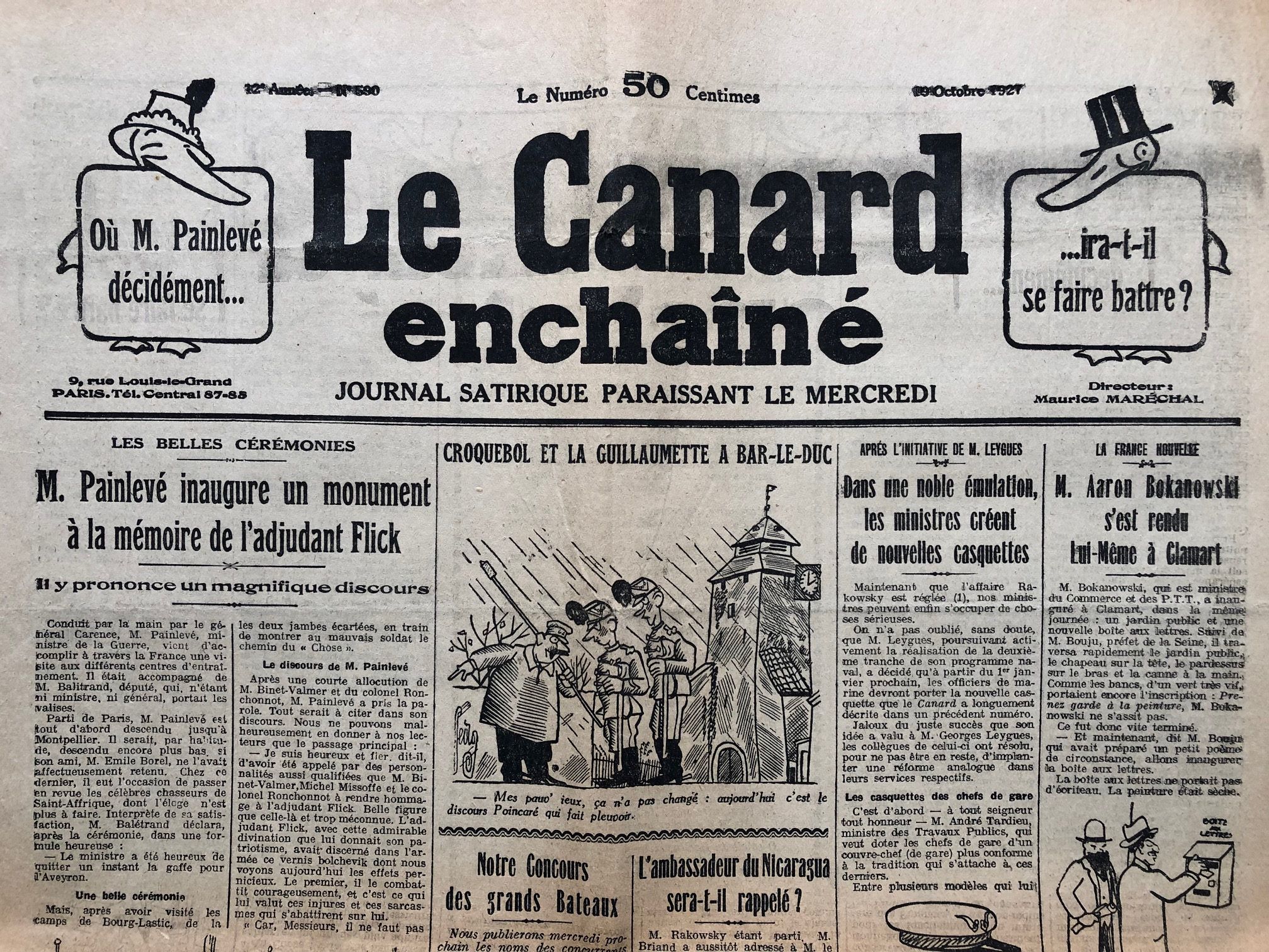 Couac ! | Acheter un Canard | Vente d'Anciens Journaux du Canard Enchaîné. Des Journaux Satiriques de Collection, Historiques & Authentiques de 1916 à 2004 ! | 590