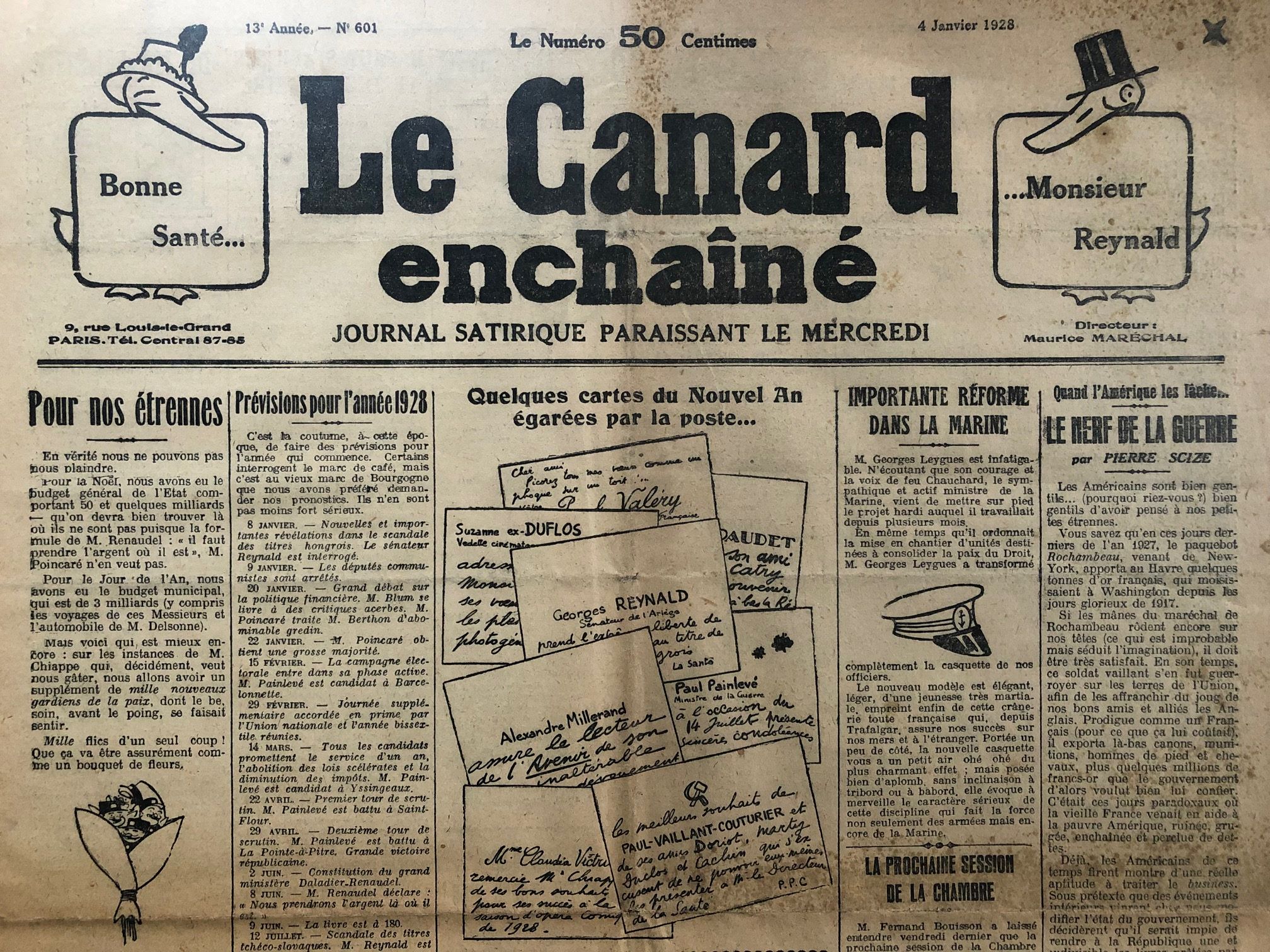 Couac ! | Acheter un Canard | Vente d'Anciens Journaux du Canard Enchaîné. Des Journaux Satiriques de Collection, Historiques & Authentiques de 1916 à 2004 ! | 601