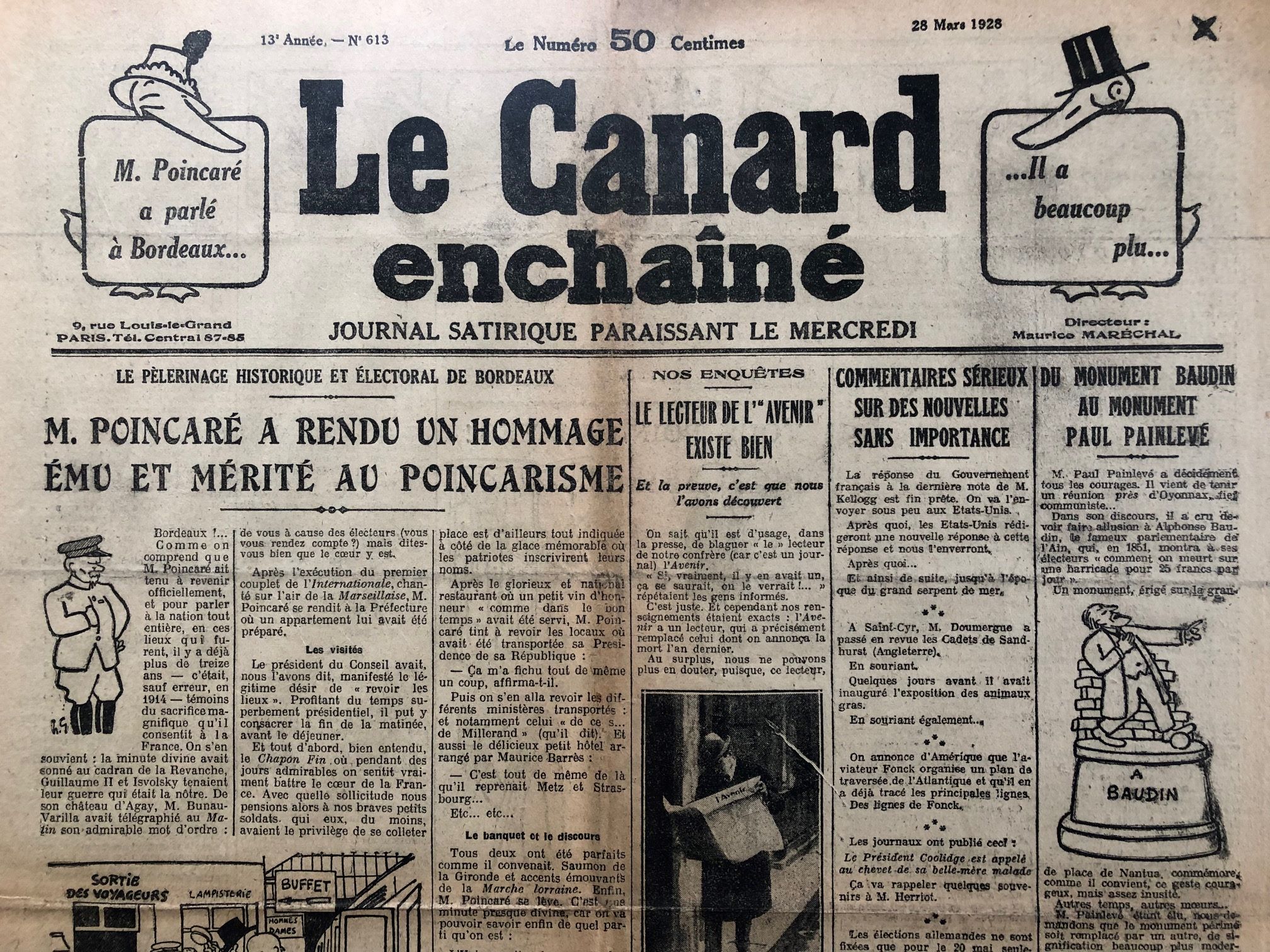 Couac ! | Acheter un Canard | Vente d'Anciens Journaux du Canard Enchaîné. Des Journaux Satiriques de Collection, Historiques & Authentiques de 1916 à 2004 ! | 613 2