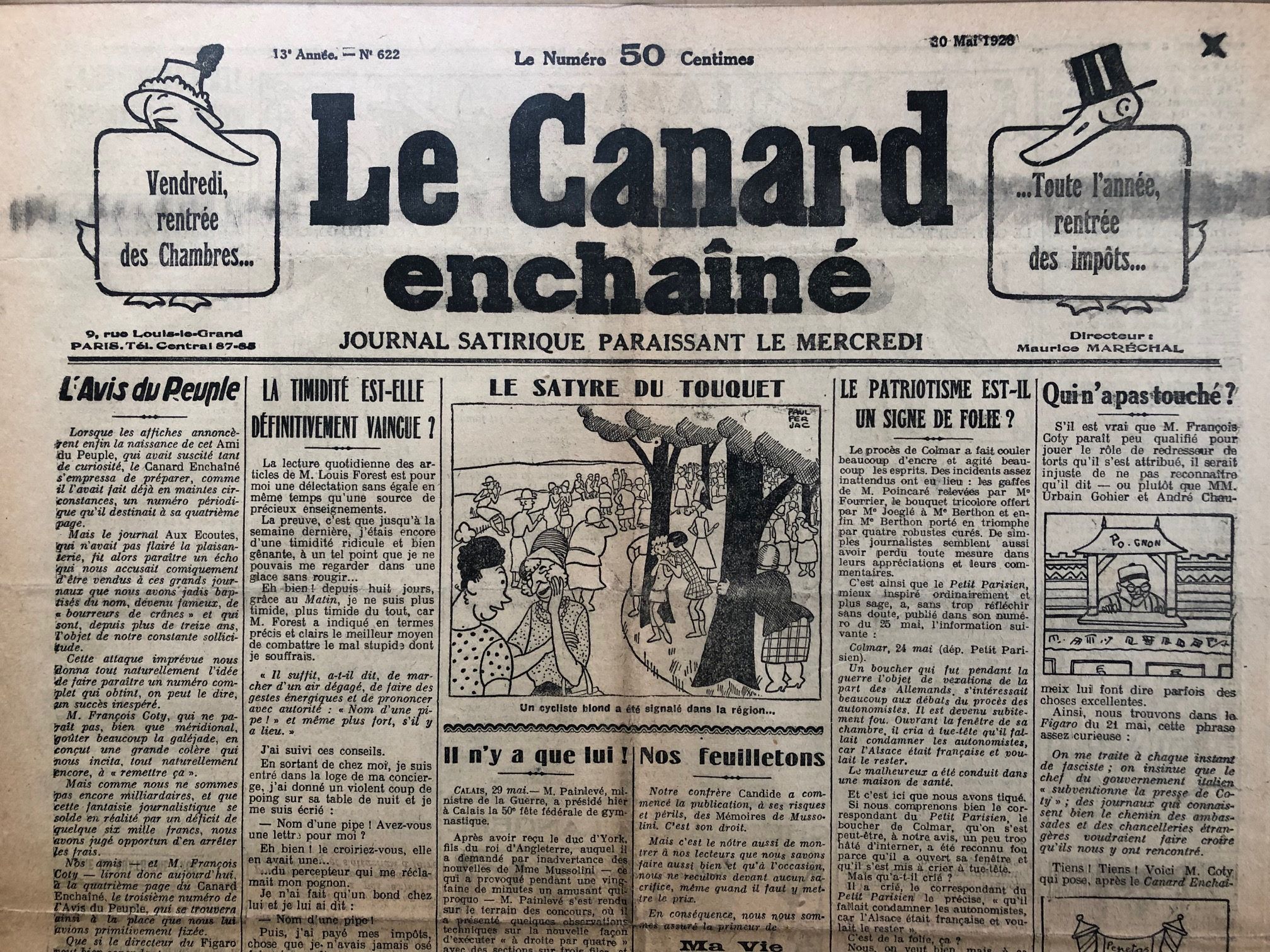 Couac ! | Acheter un Canard | Vente d'Anciens Journaux du Canard Enchaîné. Des Journaux Satiriques de Collection, Historiques & Authentiques de 1916 à 2004 ! | 622 1