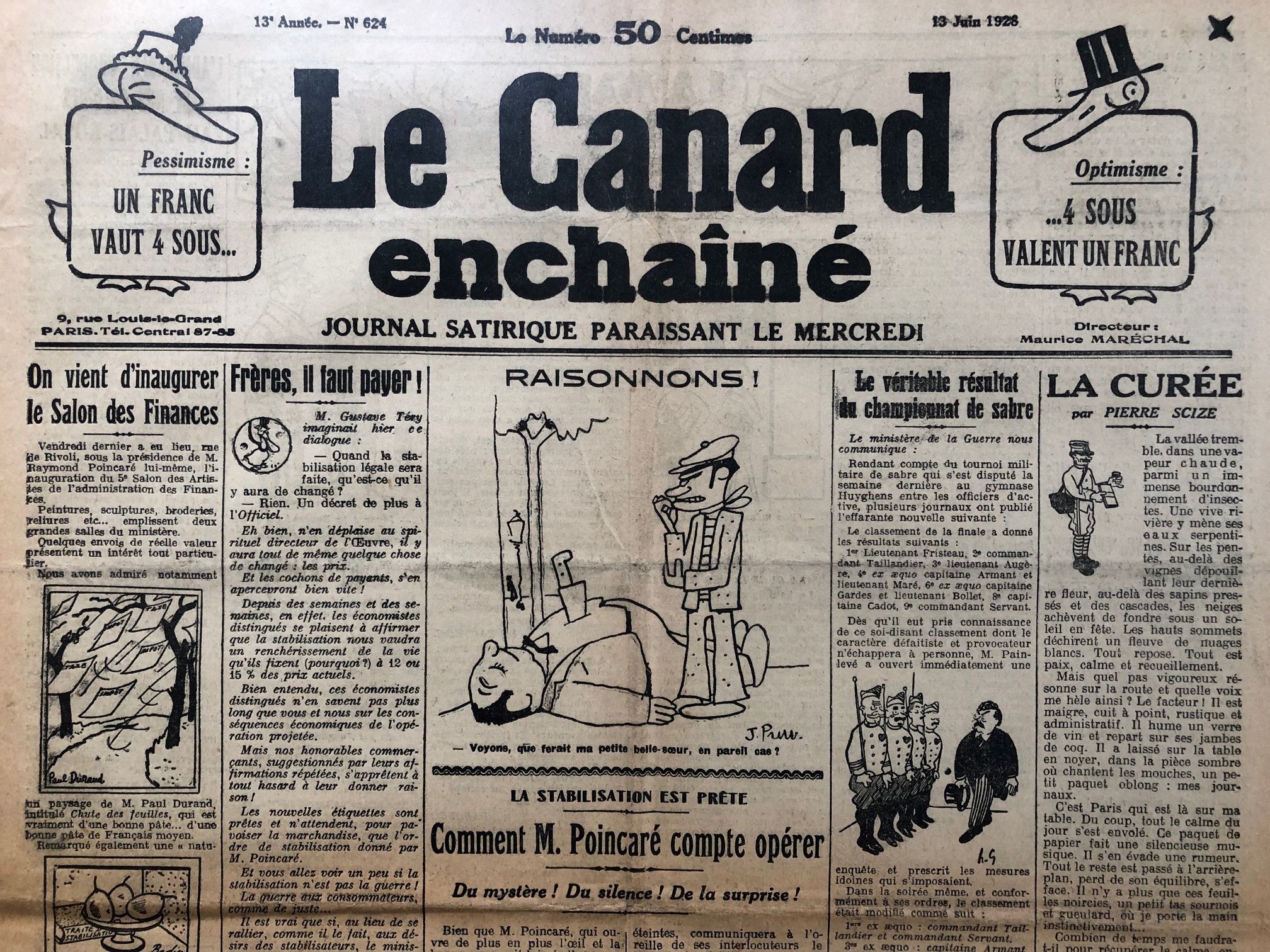 Couac ! | Acheter un Canard | Vente d'Anciens Journaux du Canard Enchaîné. Des Journaux Satiriques de Collection, Historiques & Authentiques de 1916 à 2004 ! | 624 1