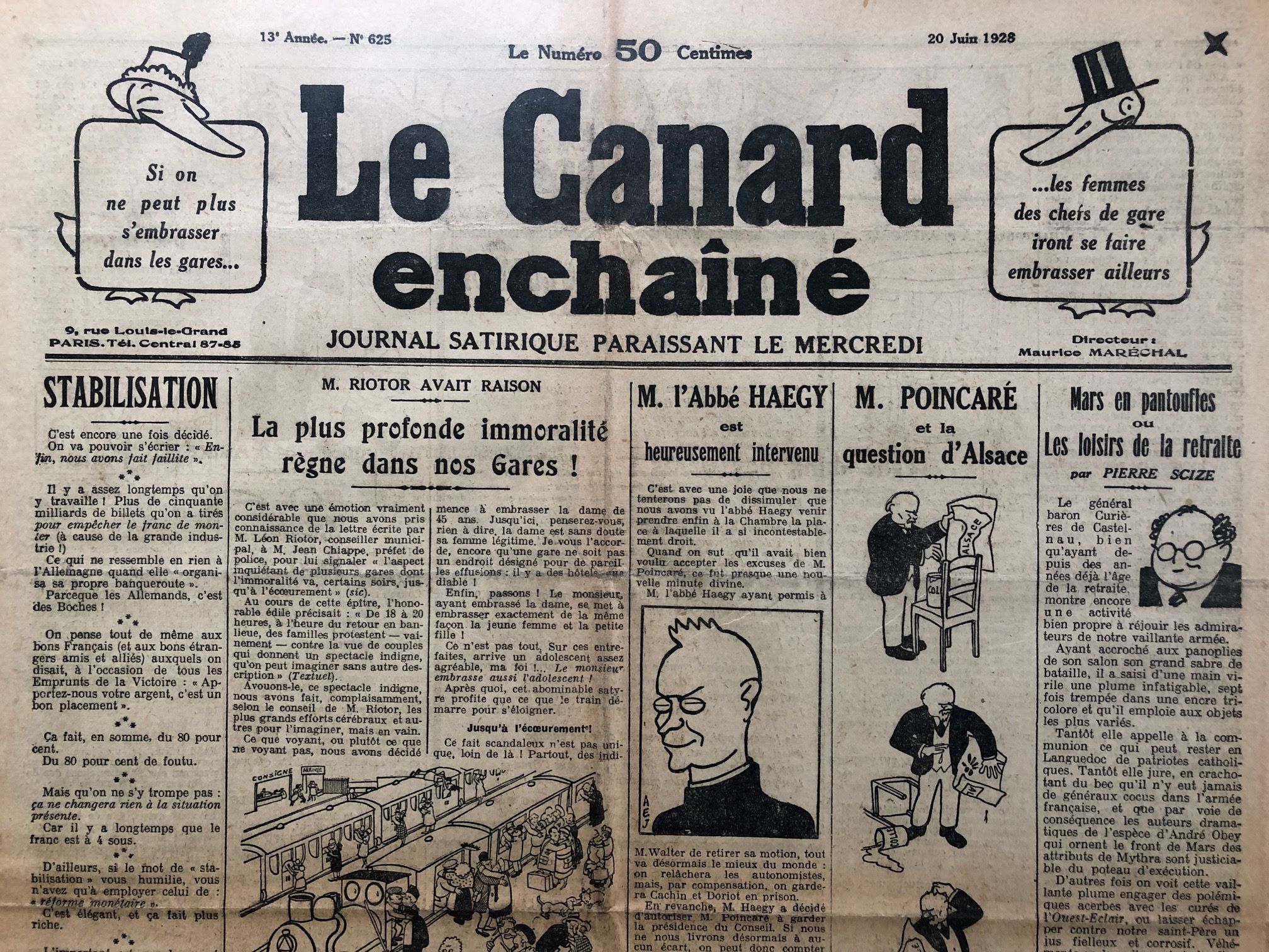 Couac ! | Acheter un Canard | Vente d'Anciens Journaux du Canard Enchaîné. Des Journaux Satiriques de Collection, Historiques & Authentiques de 1916 à 2004 ! | 625