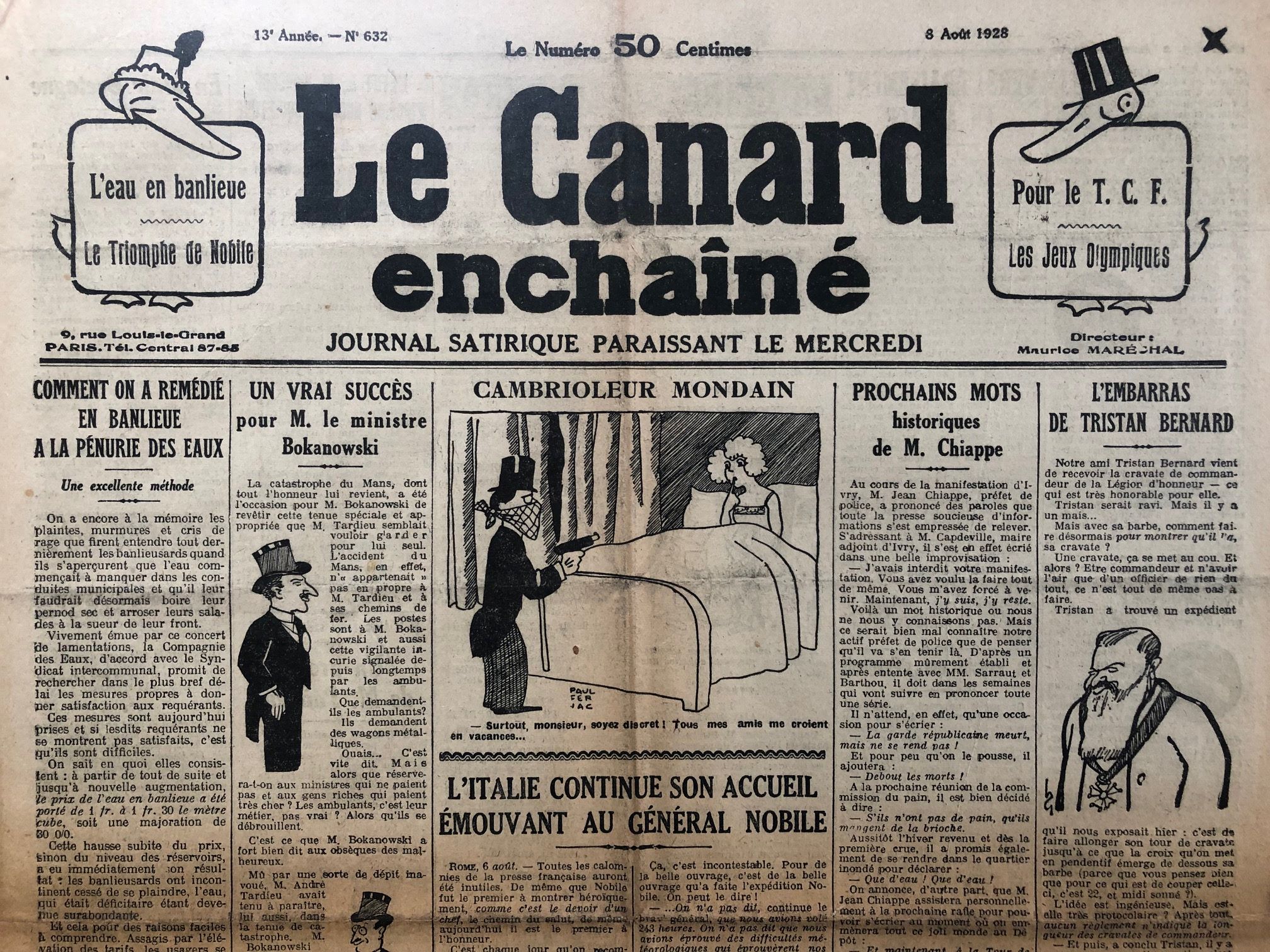 Couac ! | Acheter un Canard | Vente d'Anciens Journaux du Canard Enchaîné. Des Journaux Satiriques de Collection, Historiques & Authentiques de 1916 à 2004 ! | 632 1