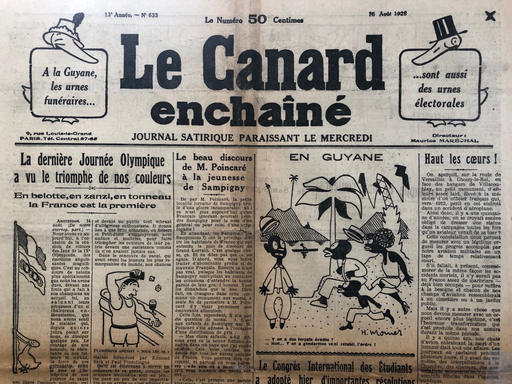 Couac ! | Acheter un Canard | Vente d'Anciens Journaux du Canard Enchaîné. Des Journaux Satiriques de Collection, Historiques & Authentiques de 1916 à 2004 ! | 633