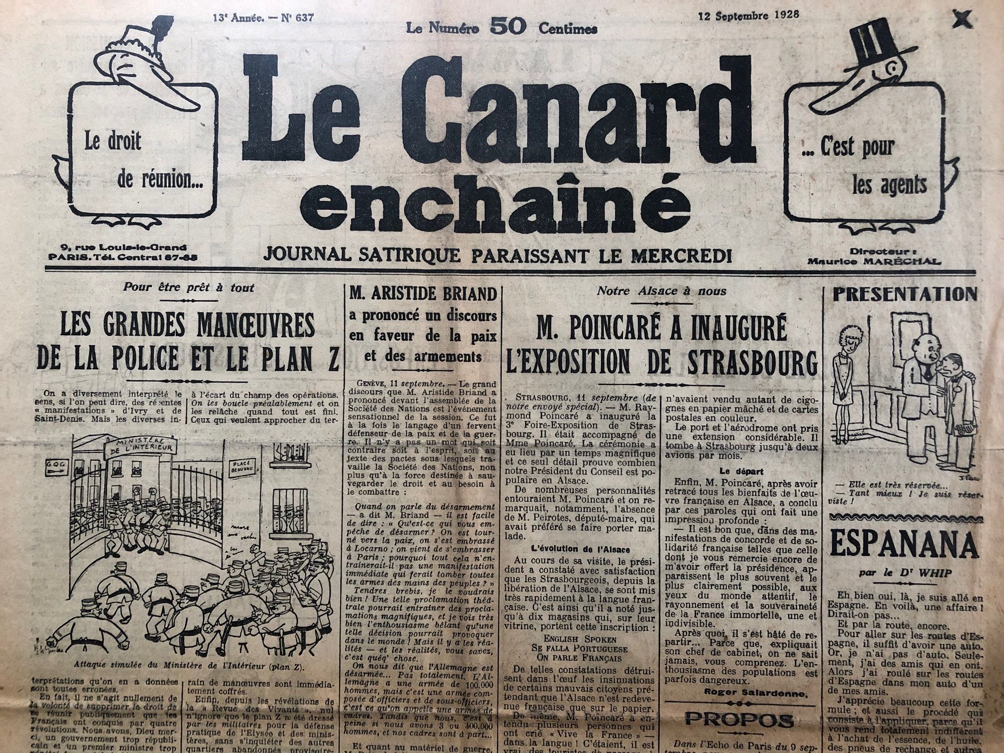 Couac ! | Acheter un Canard | Vente d'Anciens Journaux du Canard Enchaîné. Des Journaux Satiriques de Collection, Historiques & Authentiques de 1916 à 2004 ! | 637 1