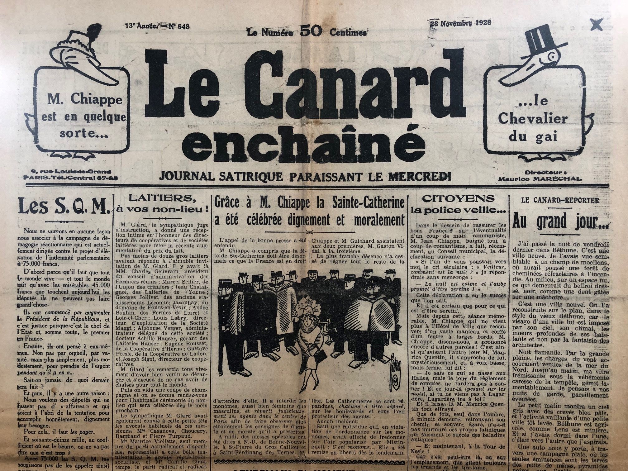 Couac ! | Acheter un Canard | Vente d'Anciens Journaux du Canard Enchaîné. Des Journaux Satiriques de Collection, Historiques & Authentiques de 1916 à 2004 ! | 648