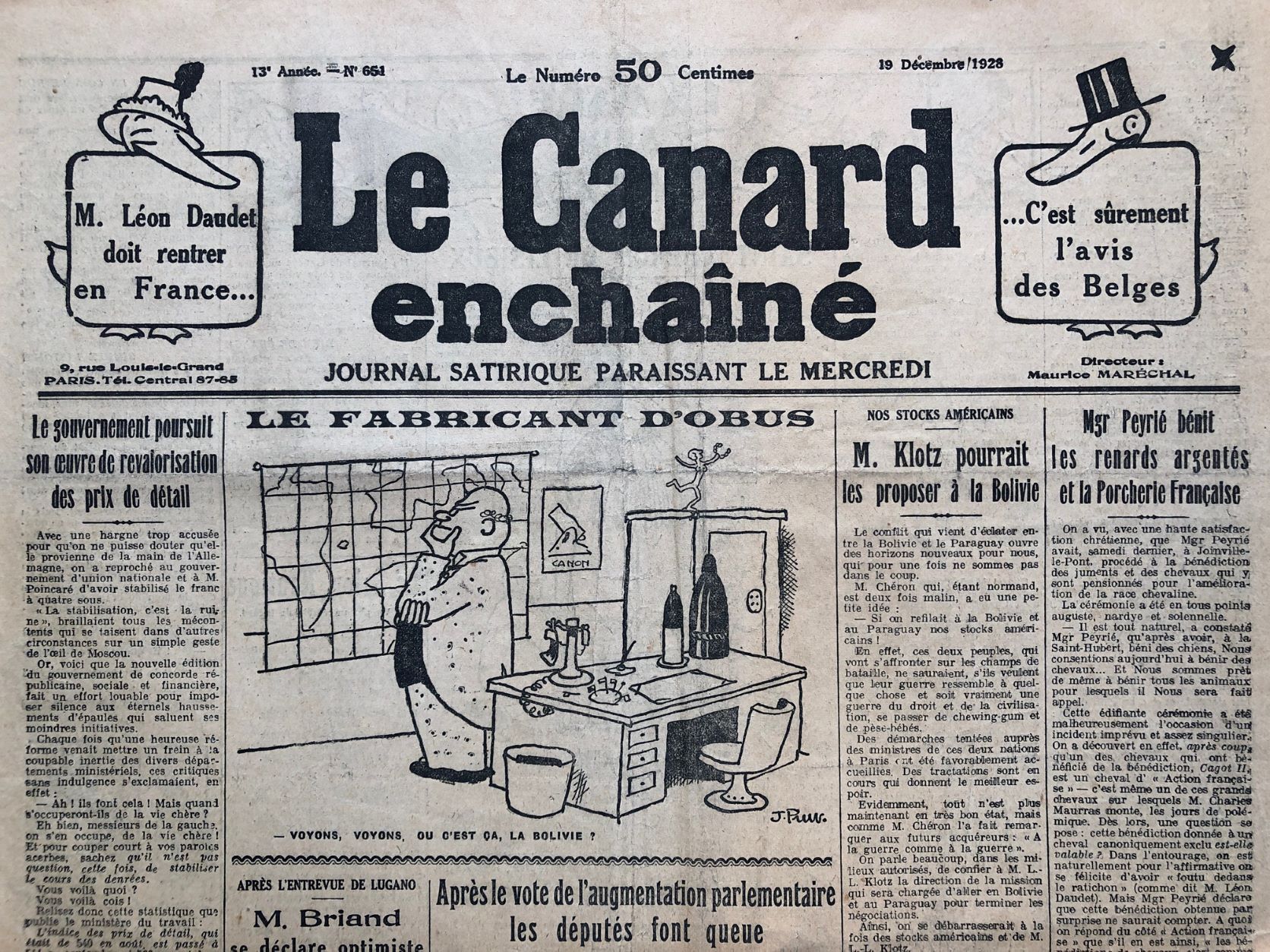 Couac ! | Acheter un Canard | Vente d'Anciens Journaux du Canard Enchaîné. Des Journaux Satiriques de Collection, Historiques & Authentiques de 1916 à 2004 ! | 651 2