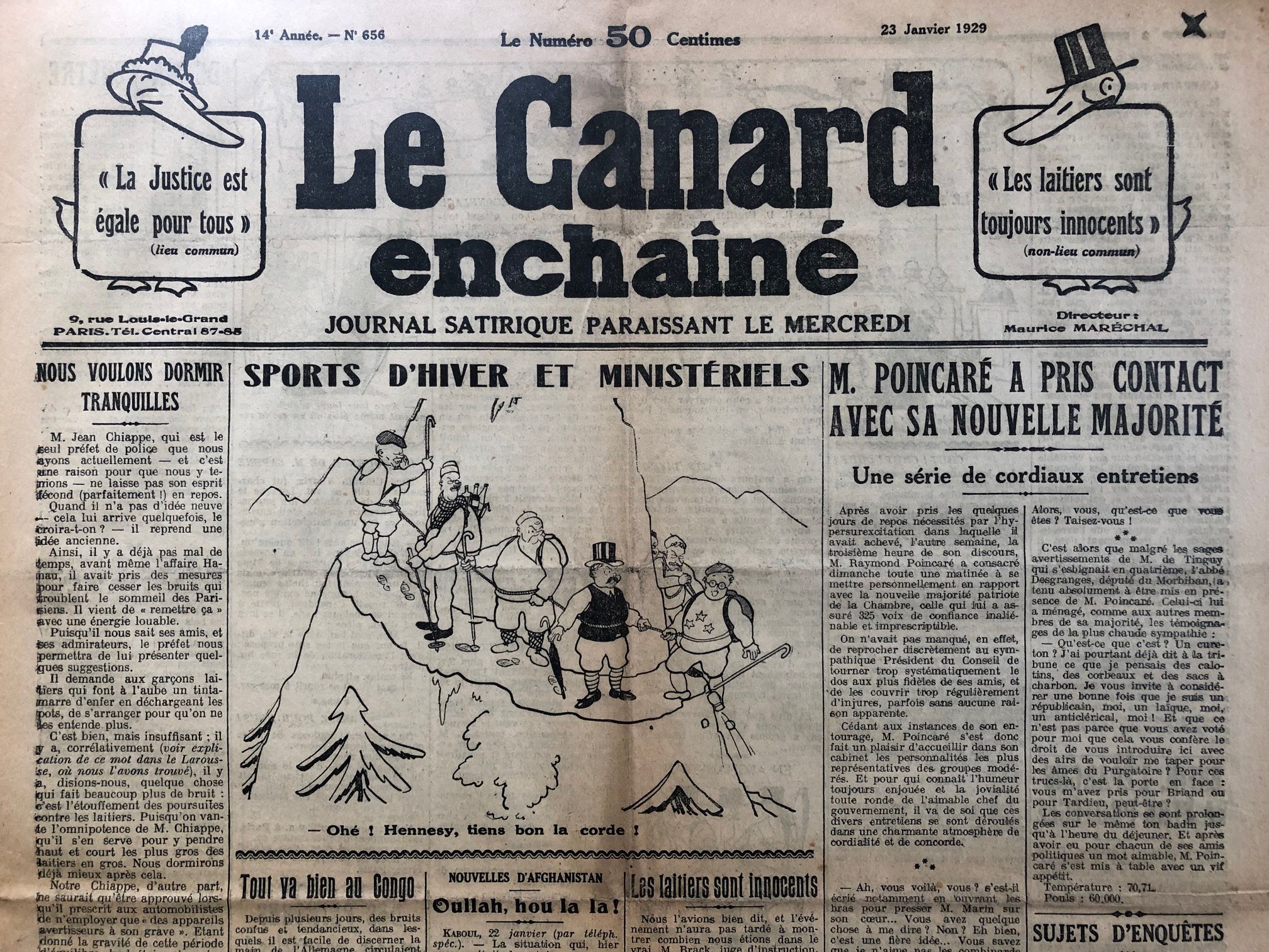 Couac ! | Acheter un Canard | Vente d'Anciens Journaux du Canard Enchaîné. Des Journaux Satiriques de Collection, Historiques & Authentiques de 1916 à 2004 ! | 656 1