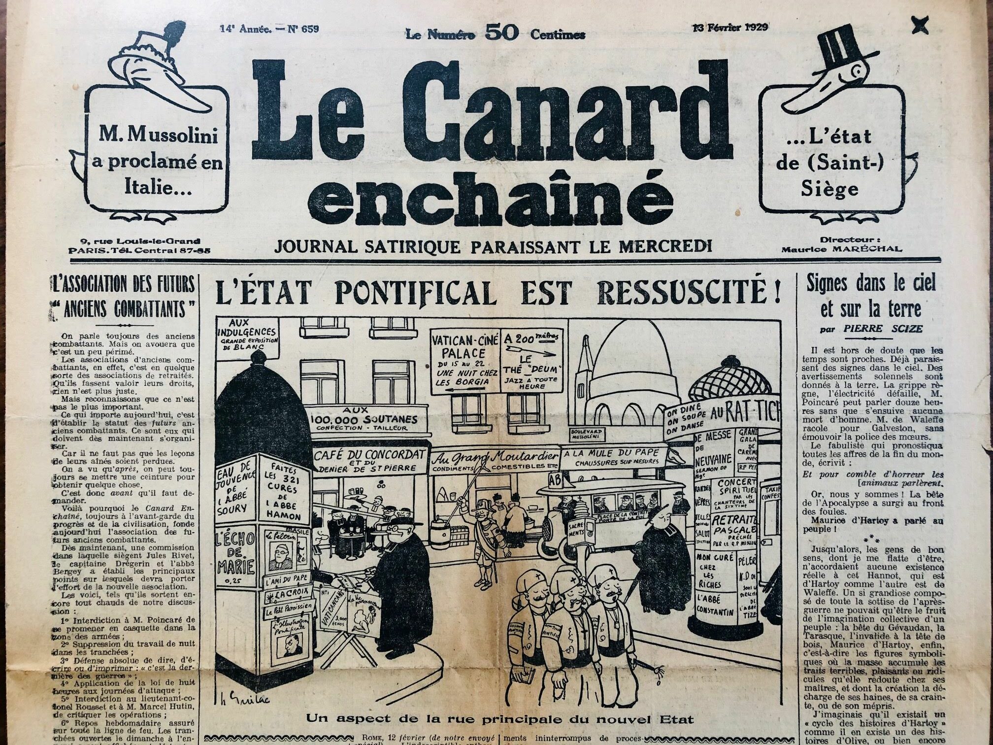 Couac ! | Acheter un Canard | Vente d'Anciens Journaux du Canard Enchaîné. Des Journaux Satiriques de Collection, Historiques & Authentiques de 1916 à 2004 ! | 659 rotated