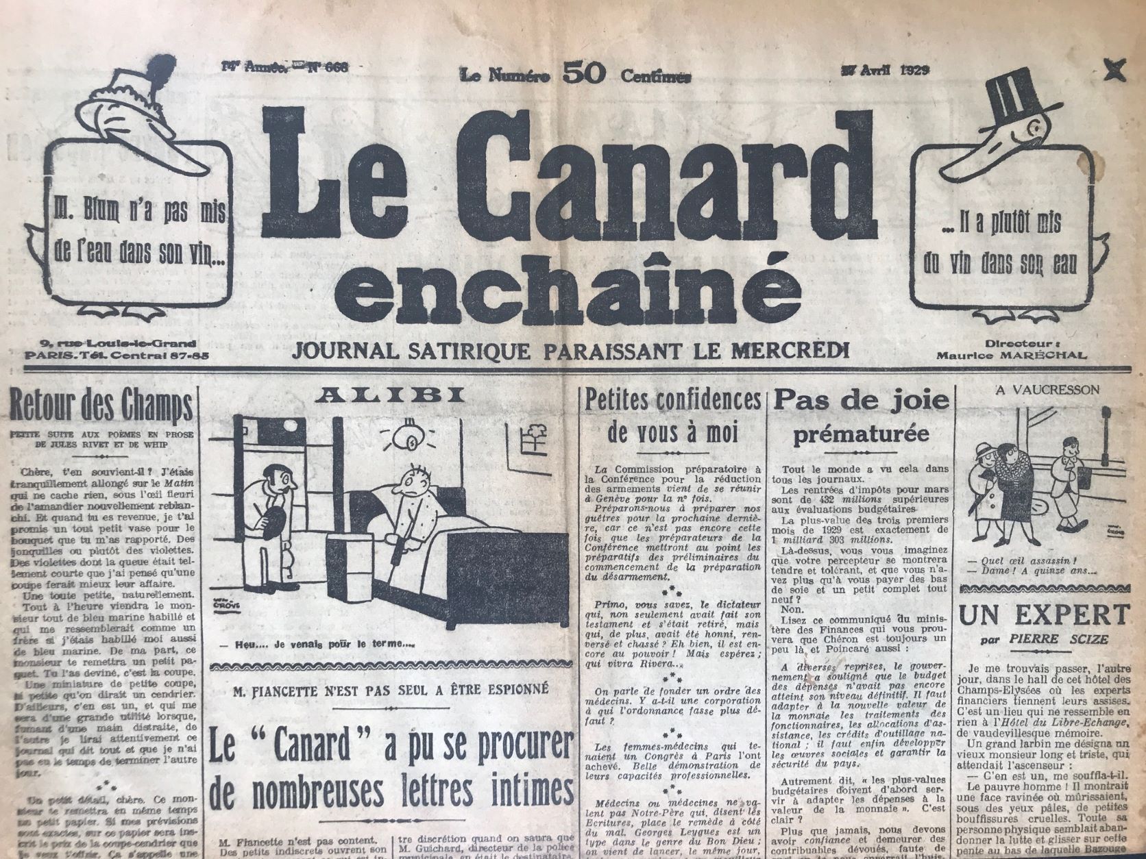 Couac ! | Acheter un Canard | Vente d'Anciens Journaux du Canard Enchaîné. Des Journaux Satiriques de Collection, Historiques & Authentiques de 1916 à 2004 ! | 668