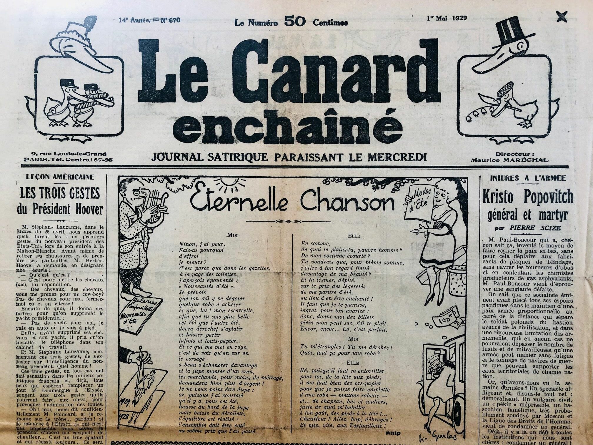 Couac ! | Acheter un Canard | Vente d'Anciens Journaux du Canard Enchaîné. Des Journaux Satiriques de Collection, Historiques & Authentiques de 1916 à 2004 ! | 670 rotated