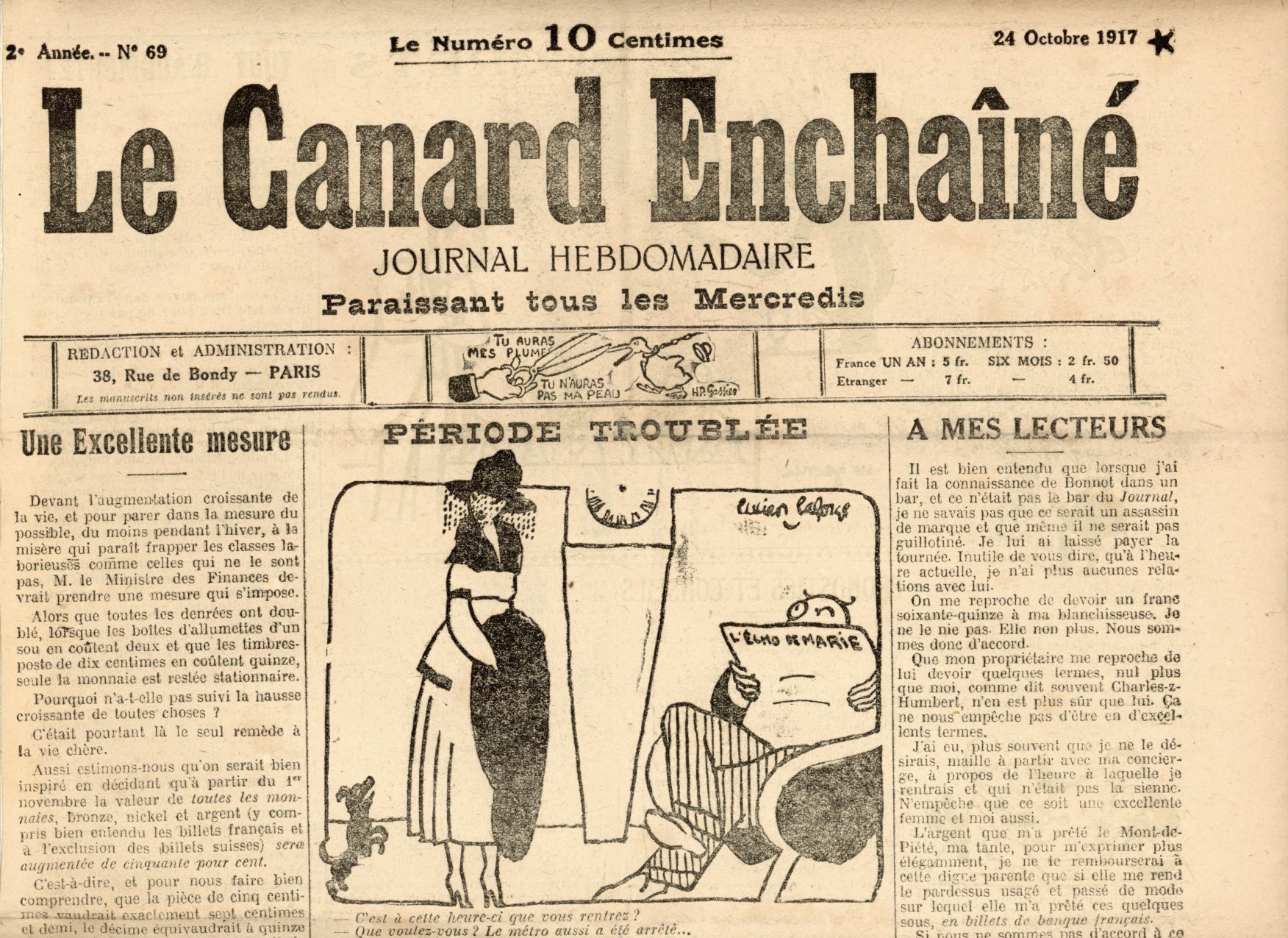 Couac ! | Acheter un Canard | Vente d'Anciens Journaux du Canard Enchaîné. Des Journaux Satiriques de Collection, Historiques & Authentiques de 1916 à 2004 ! | 69 3