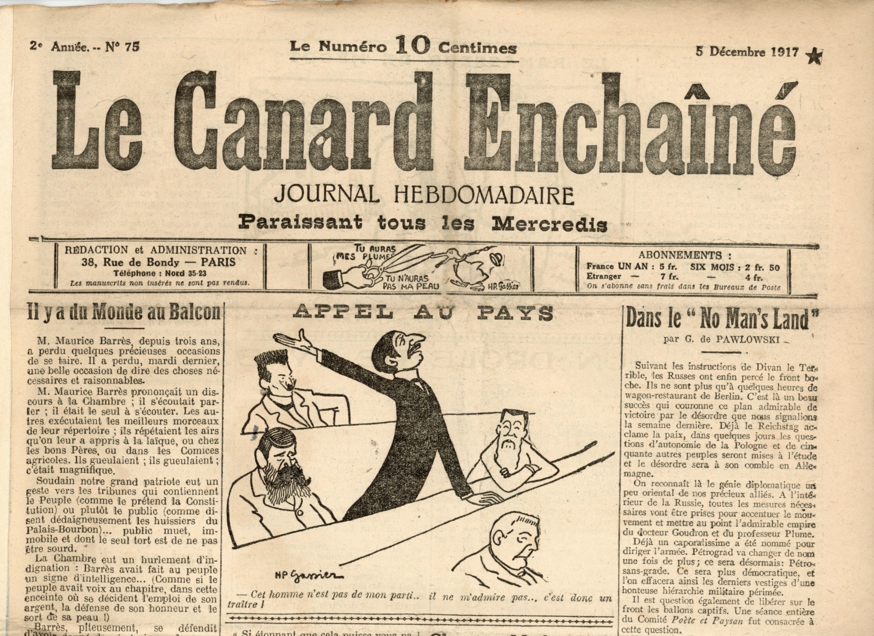 Couac ! | Acheter un Canard | Vente d'Anciens Journaux du Canard Enchaîné. Des Journaux Satiriques de Collection, Historiques & Authentiques de 1916 à 2004 ! | 75 3