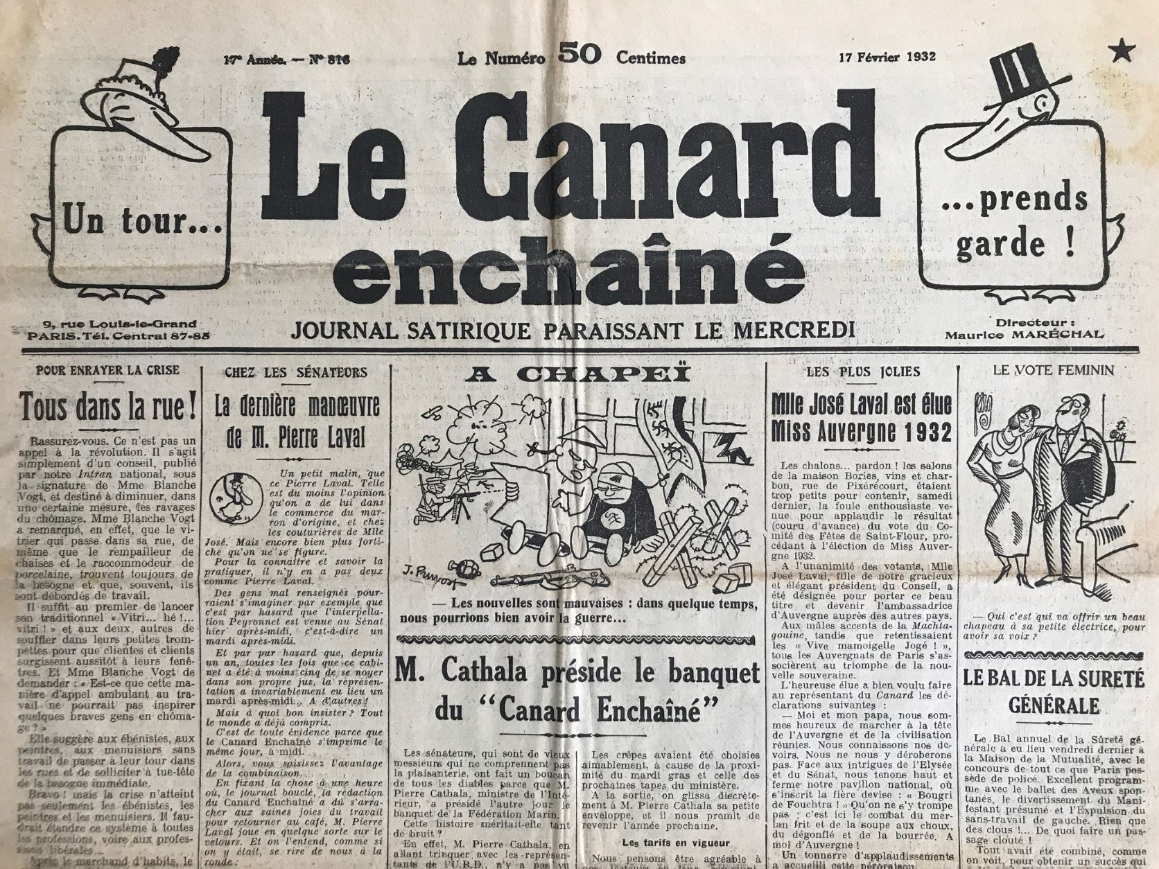 Couac ! | Acheter un Canard | Vente d'Anciens Journaux du Canard Enchaîné. Des Journaux Satiriques de Collection, Historiques & Authentiques de 1916 à 2004 ! | 816 1