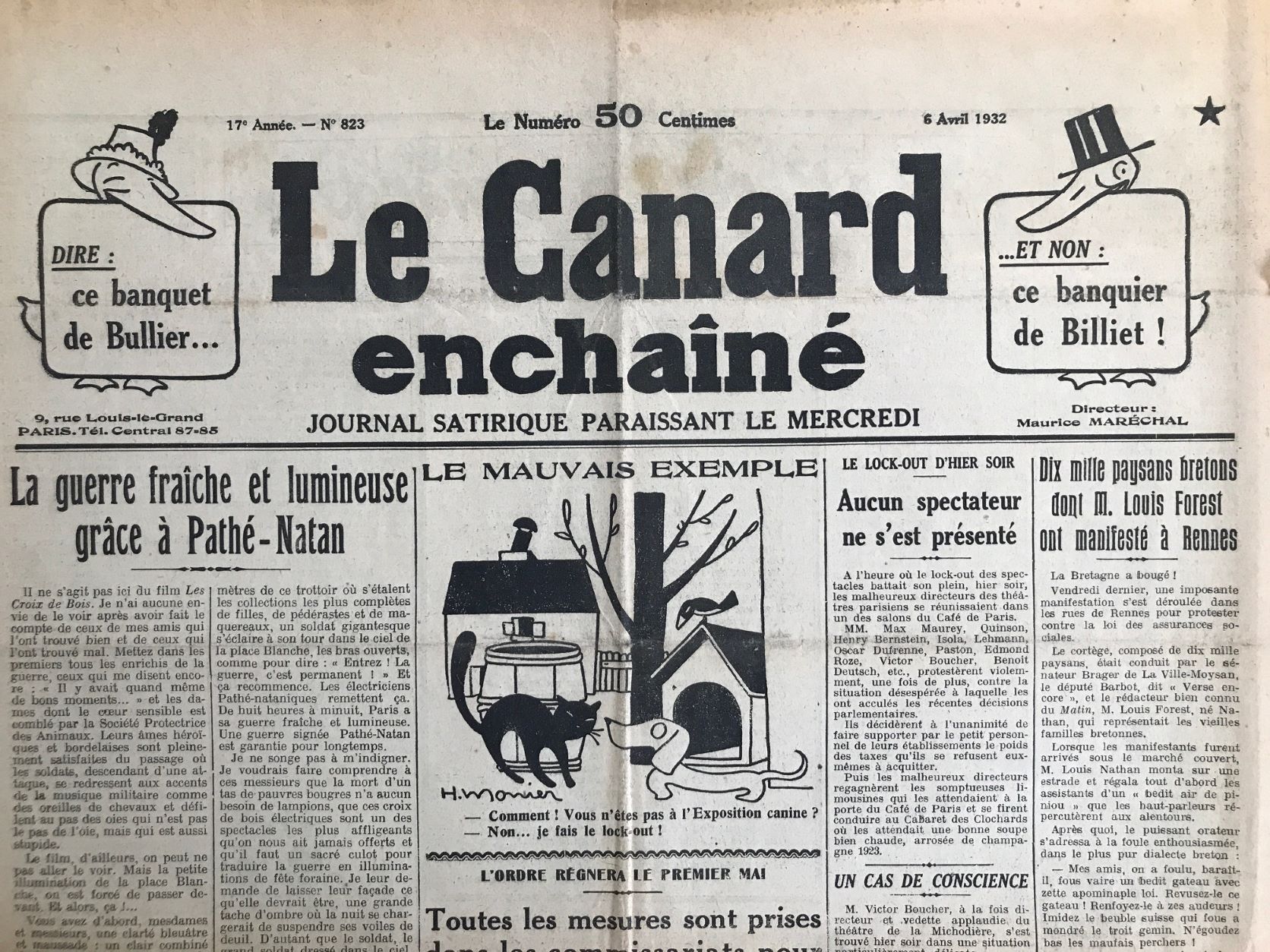 Couac ! | Acheter un Canard | Vente d'Anciens Journaux du Canard Enchaîné. Des Journaux Satiriques de Collection, Historiques & Authentiques de 1916 à 2004 ! | 823 1