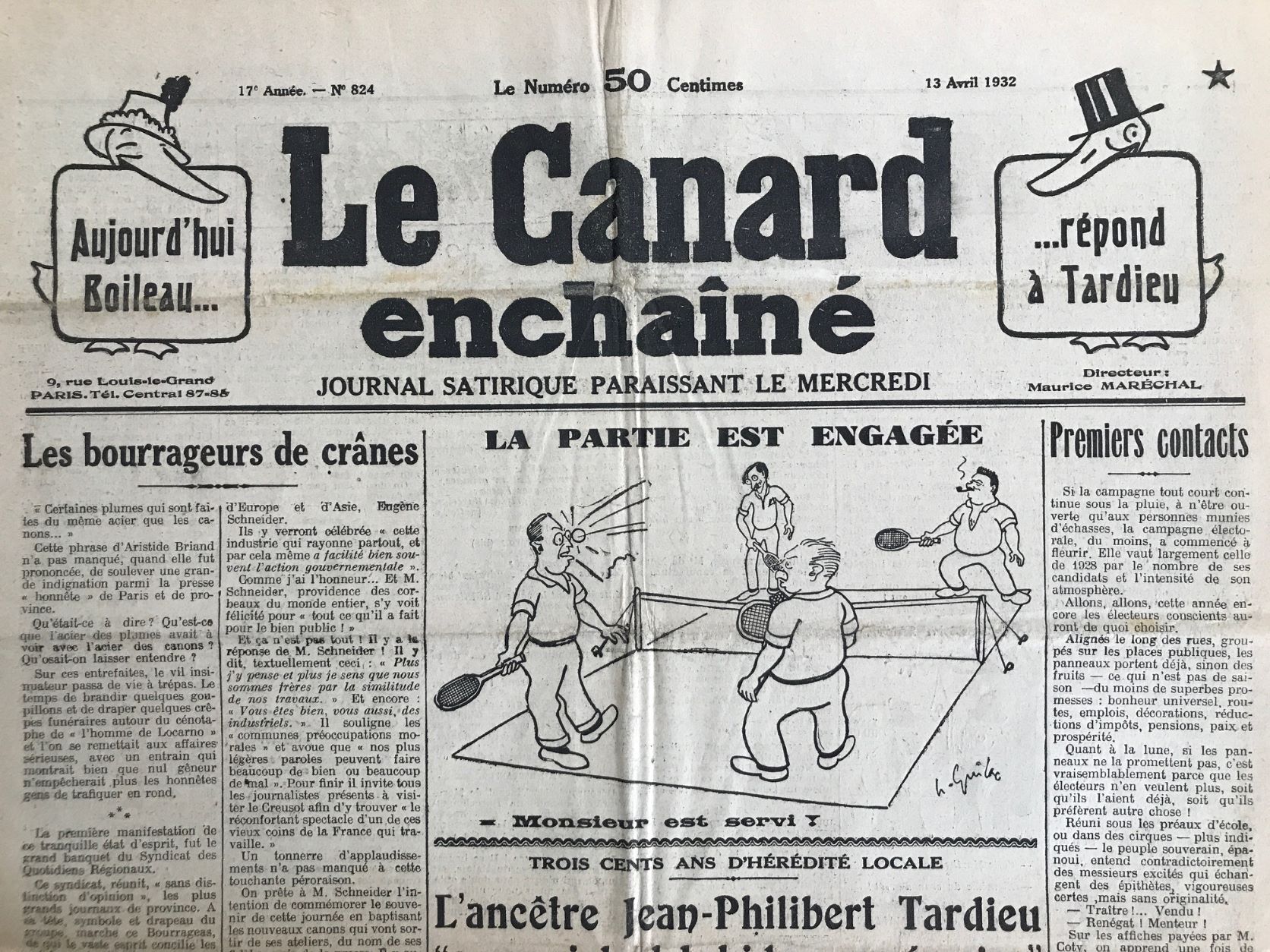 Couac ! | Acheter un Canard | Vente d'Anciens Journaux du Canard Enchaîné. Des Journaux Satiriques de Collection, Historiques & Authentiques de 1916 à 2004 ! | 824 1