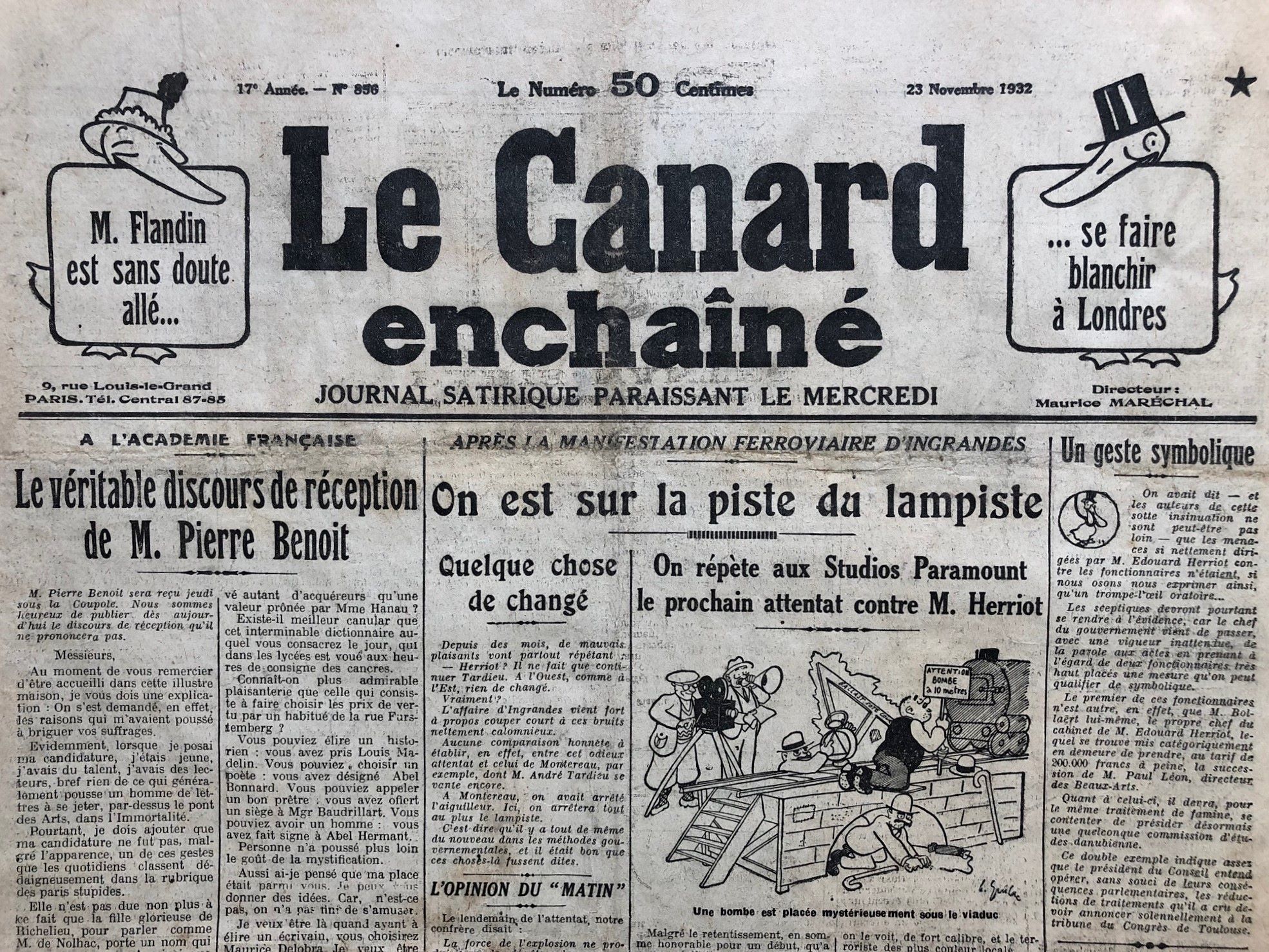 Couac ! | Acheter un Canard | Vente d'Anciens Journaux du Canard Enchaîné. Des Journaux Satiriques de Collection, Historiques & Authentiques de 1916 à 2004 ! | 856 1