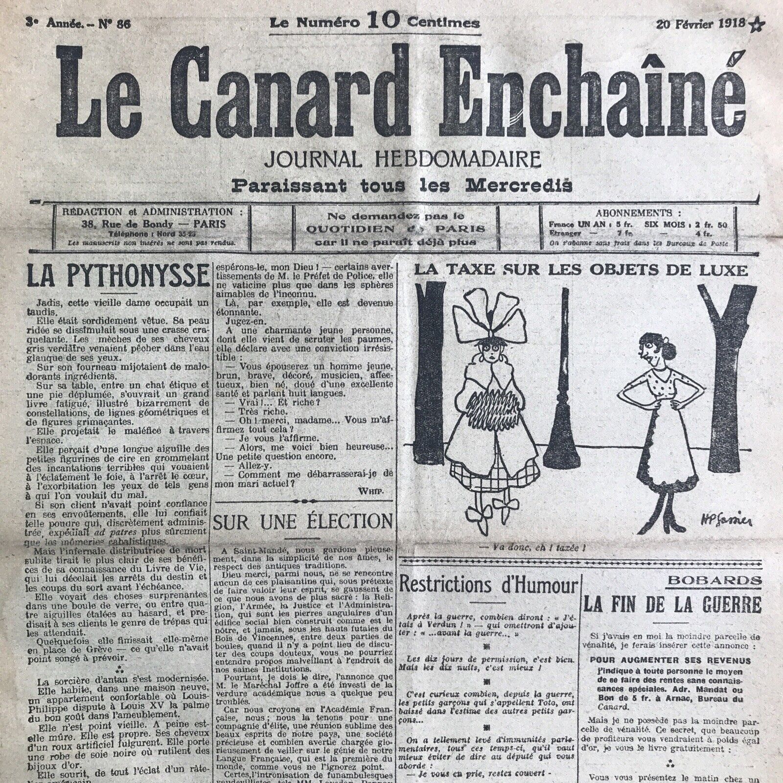 Couac ! | Acheter un Canard | Vente d'Anciens Journaux du Canard Enchaîné. Des Journaux Satiriques de Collection, Historiques & Authentiques de 1916 à 2004 ! | 86