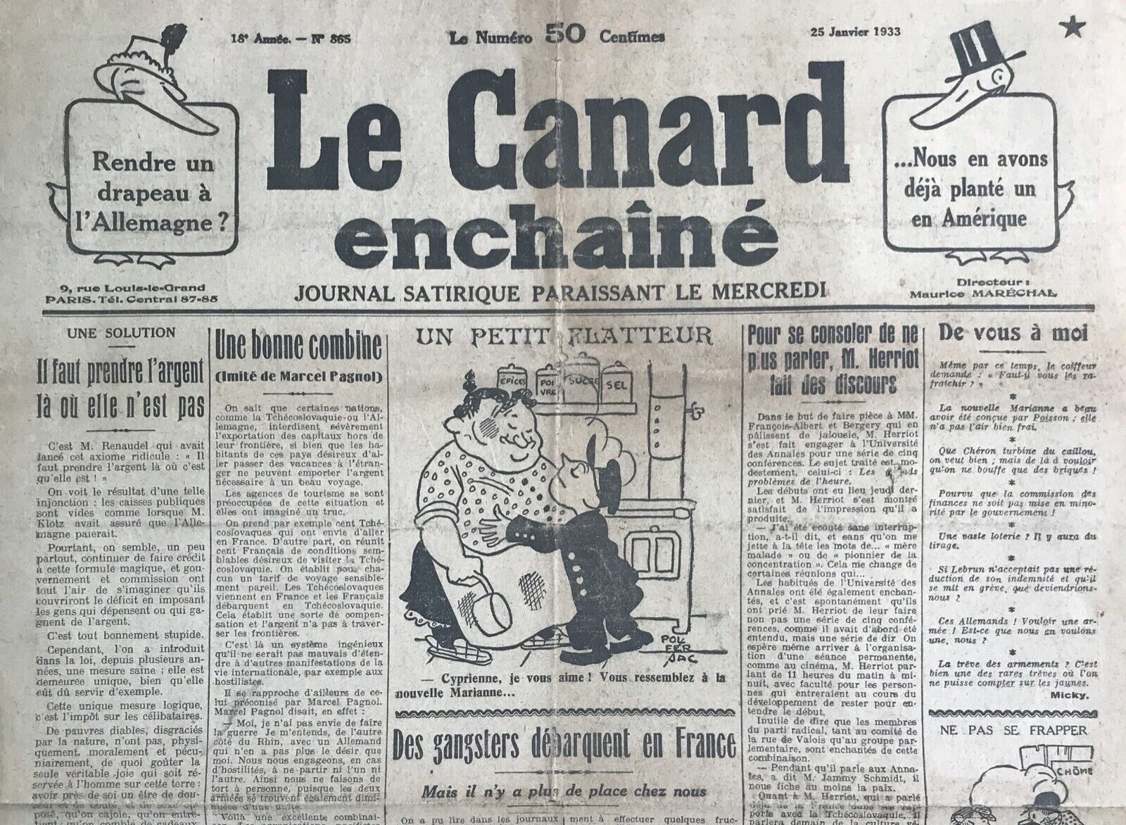 Couac ! | Acheter un Canard | Vente d'Anciens Journaux du Canard Enchaîné. Des Journaux Satiriques de Collection, Historiques & Authentiques de 1916 à 2004 ! | 865 e1674891711632