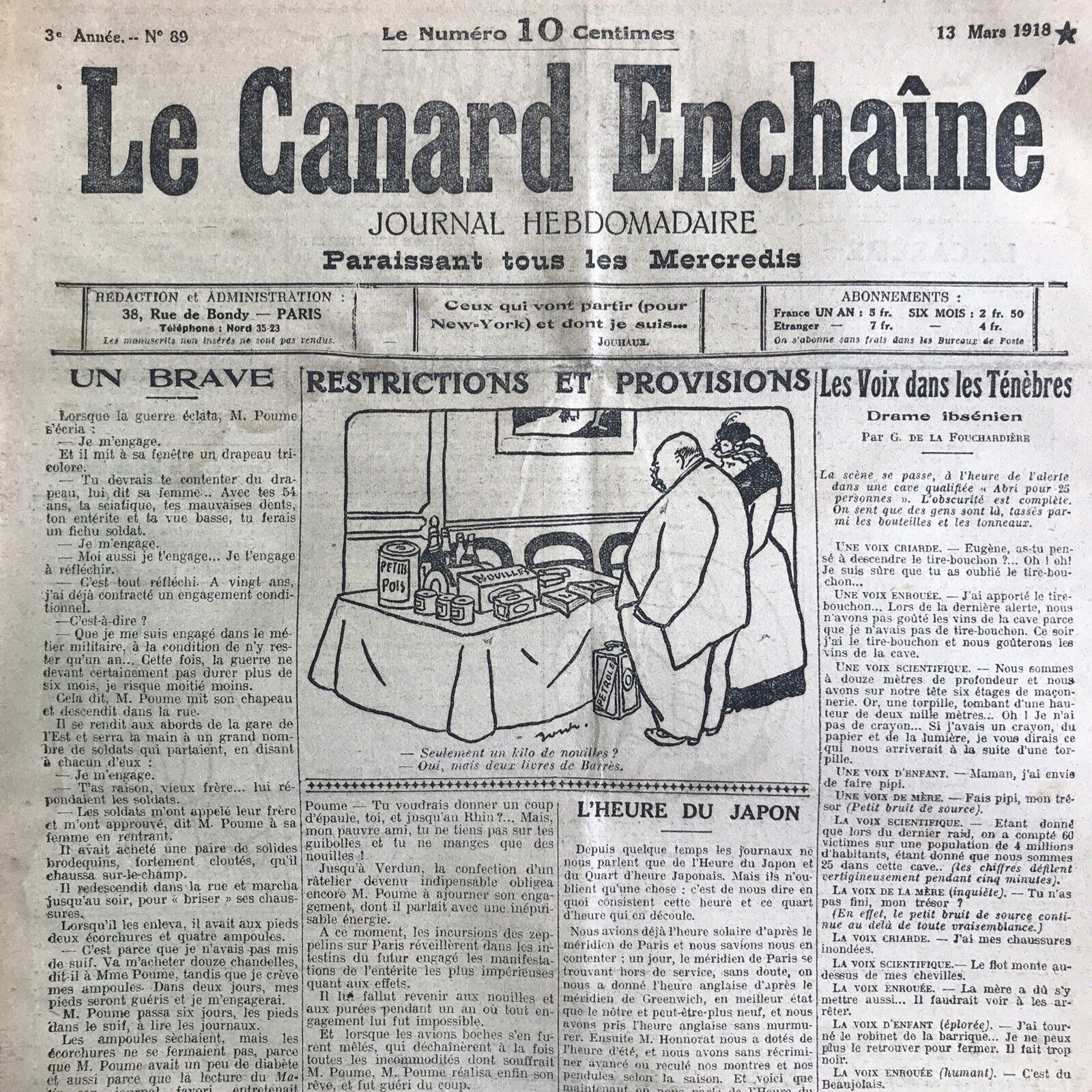 Couac ! | Acheter un Canard | Vente d'Anciens Journaux du Canard Enchaîné. Des Journaux Satiriques de Collection, Historiques & Authentiques de 1916 à 2004 ! | 89