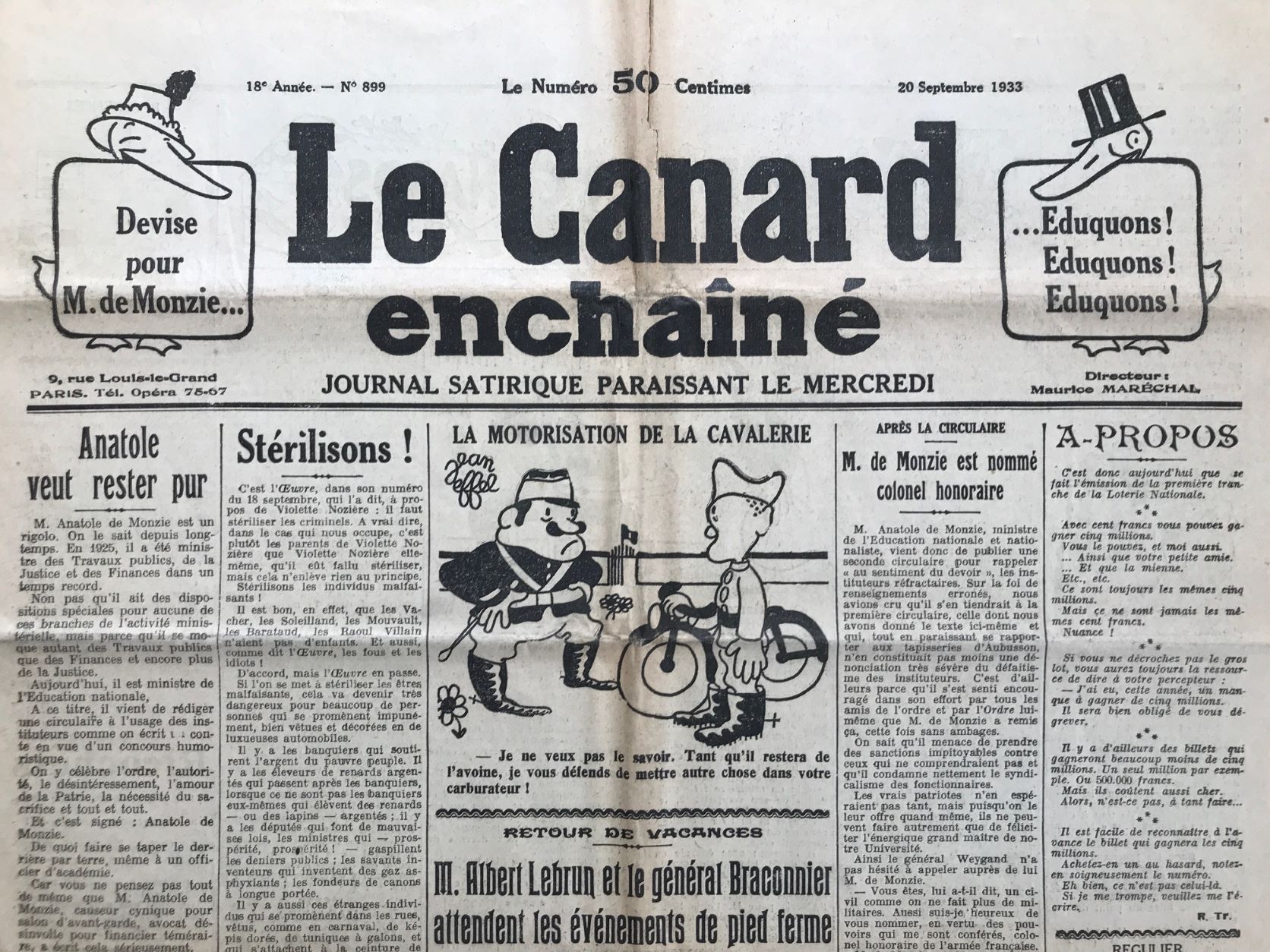 Couac ! | Acheter un Canard | Vente d'Anciens Journaux du Canard Enchaîné. Des Journaux Satiriques de Collection, Historiques & Authentiques de 1916 à 2004 ! | 899