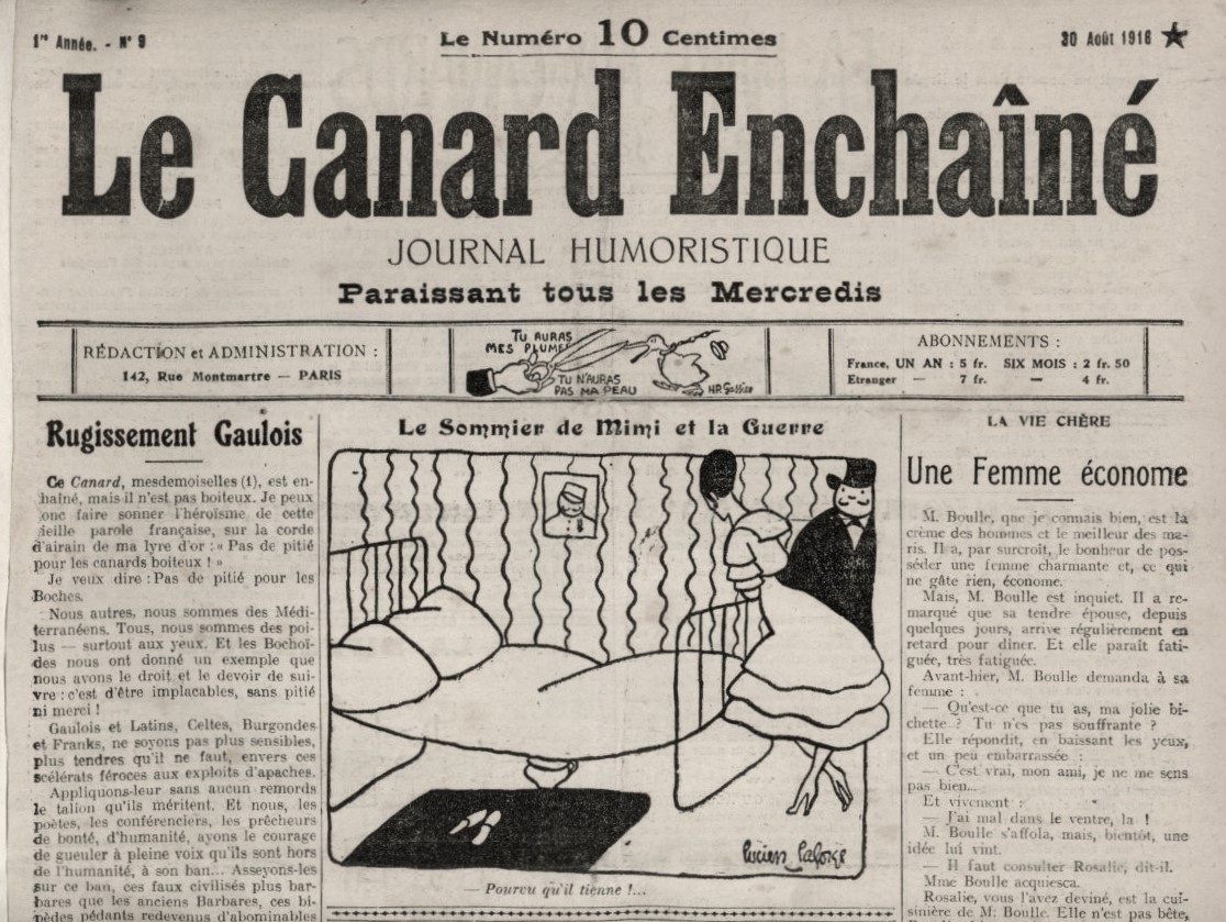 Couac ! | Acheter un Canard | Vente d'Anciens Journaux du Canard Enchaîné. Des Journaux Satiriques de Collection, Historiques & Authentiques de 1916 à 2004 ! | 9 4